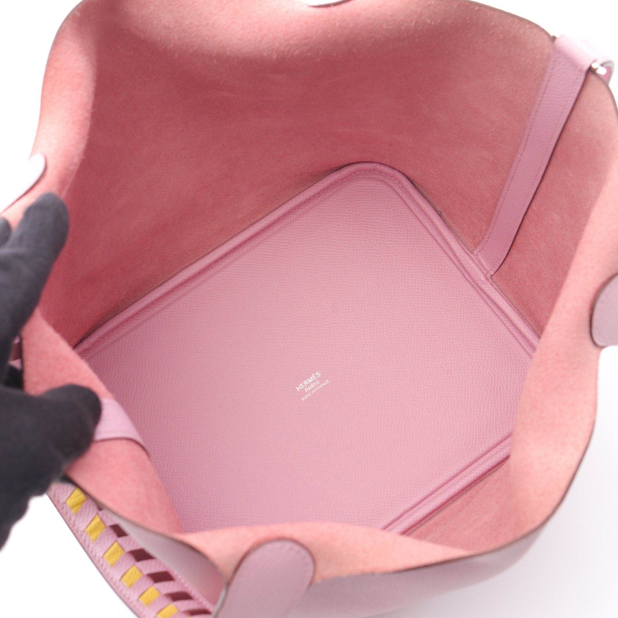 Hermes Hermes Picotane Lock Mm Traceage Mauve Sylvest Handbag Veau Epsom Pink Silver Hardware D Stamp Size ONE SIZE - 3 Thumbnail