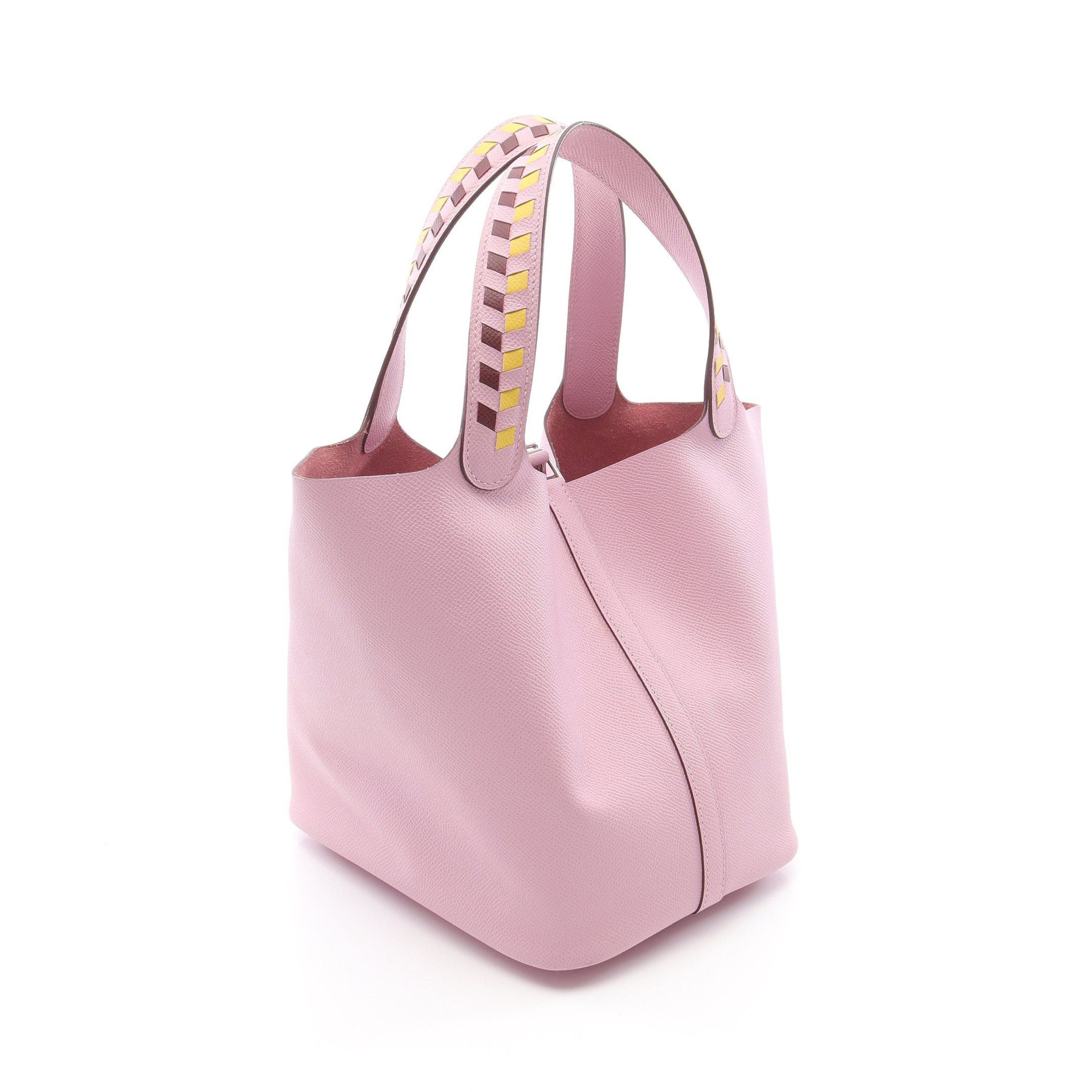Hermes Hermes Picotane Lock Mm Traceage Mauve Sylvest Handbag Veau Epsom Pink Silver Hardware D Stamp Size ONE SIZE - 2 Thumbnail