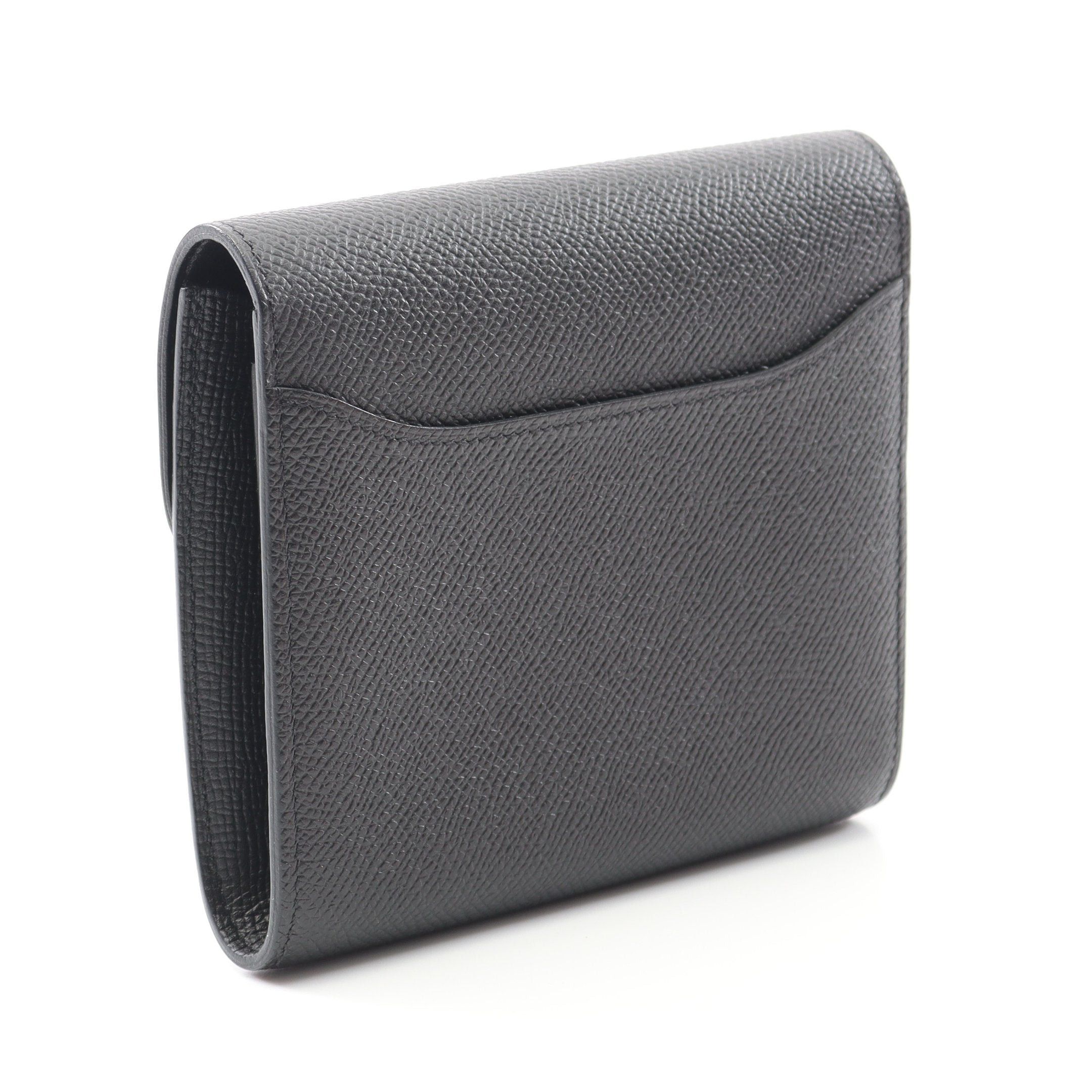 Hermes Hermes Constance Compact Bi-Fold Wallet Veau Epsom Black Gold Hardware D Stamp Size ONE SIZE - 2 Thumbnail
