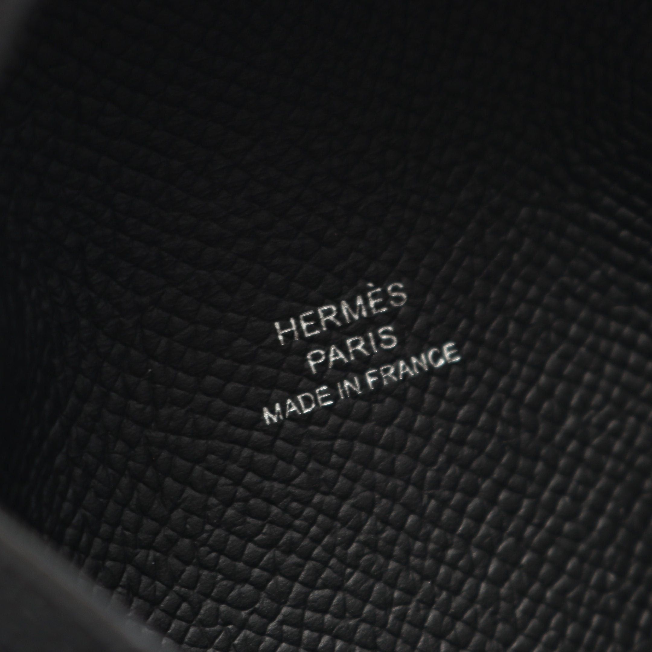Hermes Hermes Calvi Coin Purse Veau Epsom Black Silver Hardware B Stamp Size ONE SIZE - 4 Thumbnail