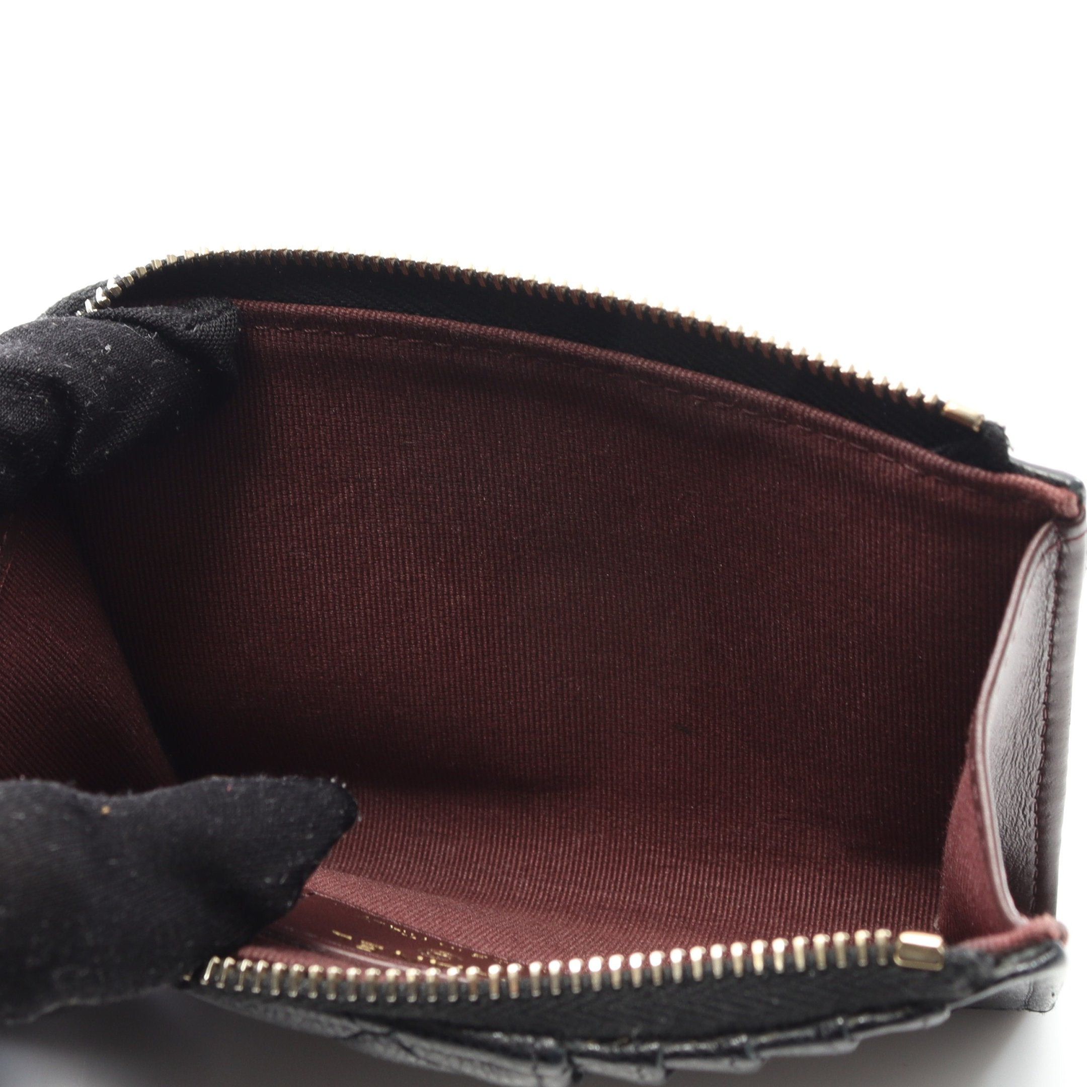 Chanel Chanel Matelasse Card Case Coin Purse Caviar Skin Black Gold Hardware Size ONE SIZE - 9 Thumbnail