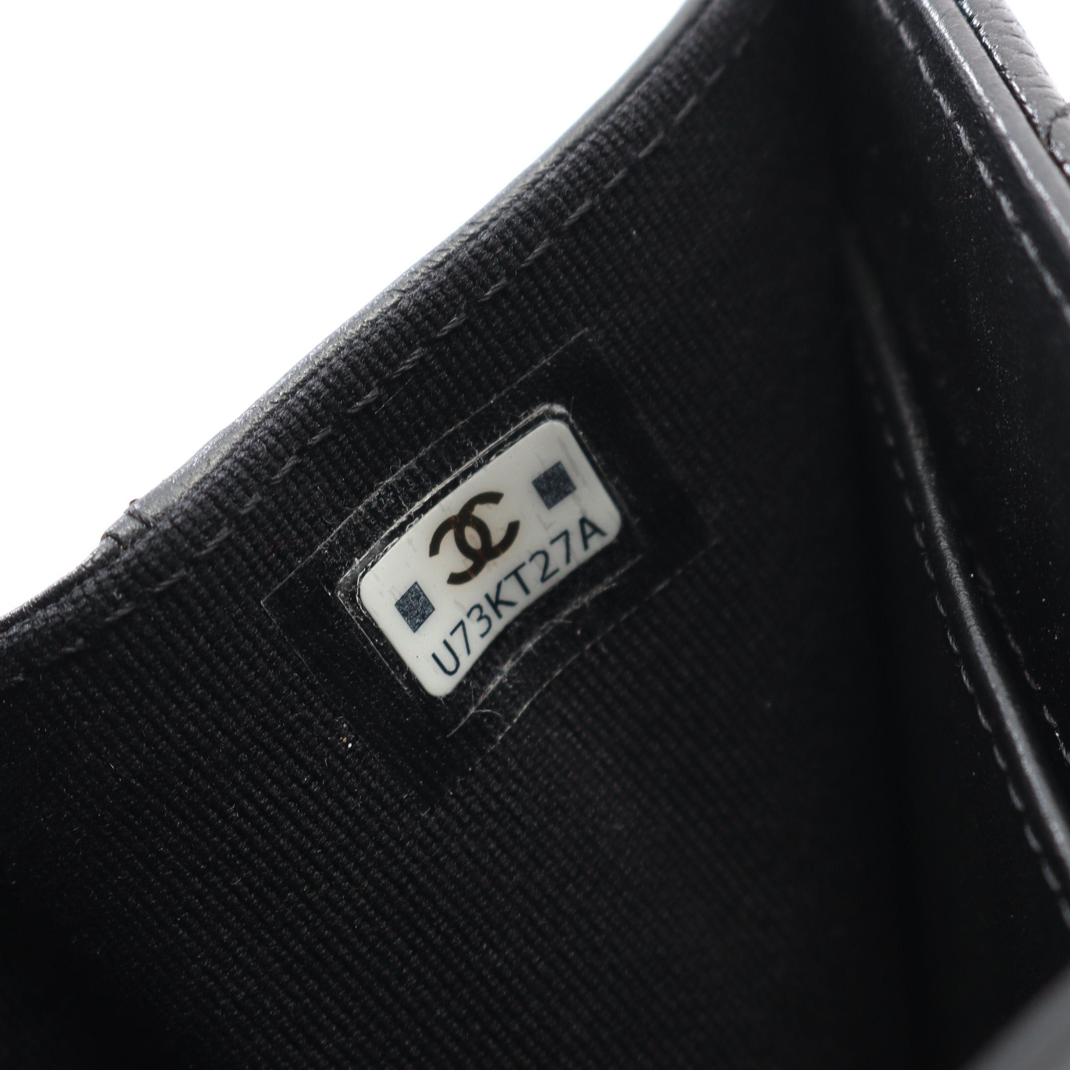 Chanel Chanel Matelasse Small Flap Wallet Trifold Caviar Skin Black Gold Hardware Size ONE SIZE - 5 Thumbnail