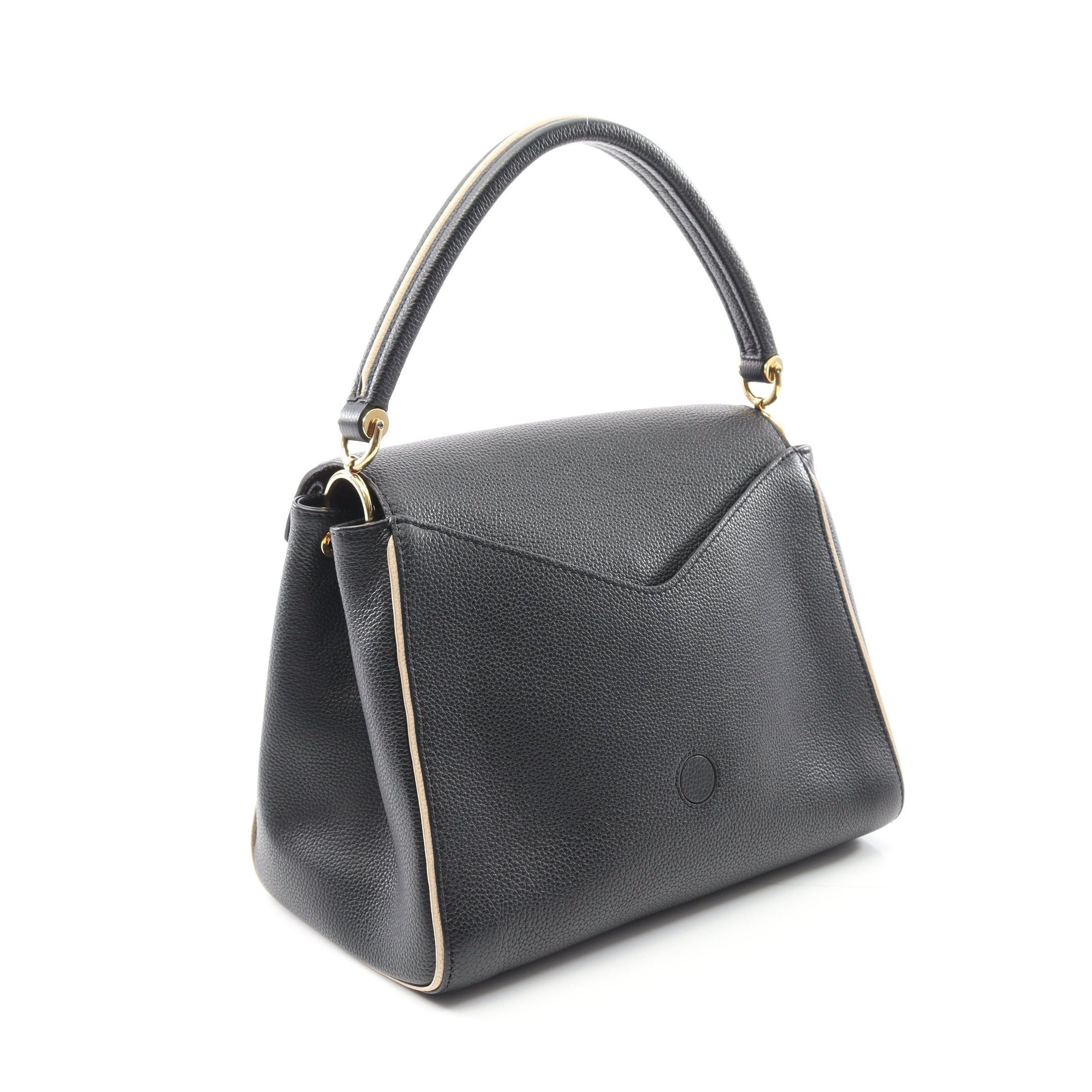 Louis Vuitton Louis Vuitton Double V Monogram Noir Handbag Leather Black Brown Ivory Size ONE SIZE - 2 Thumbnail