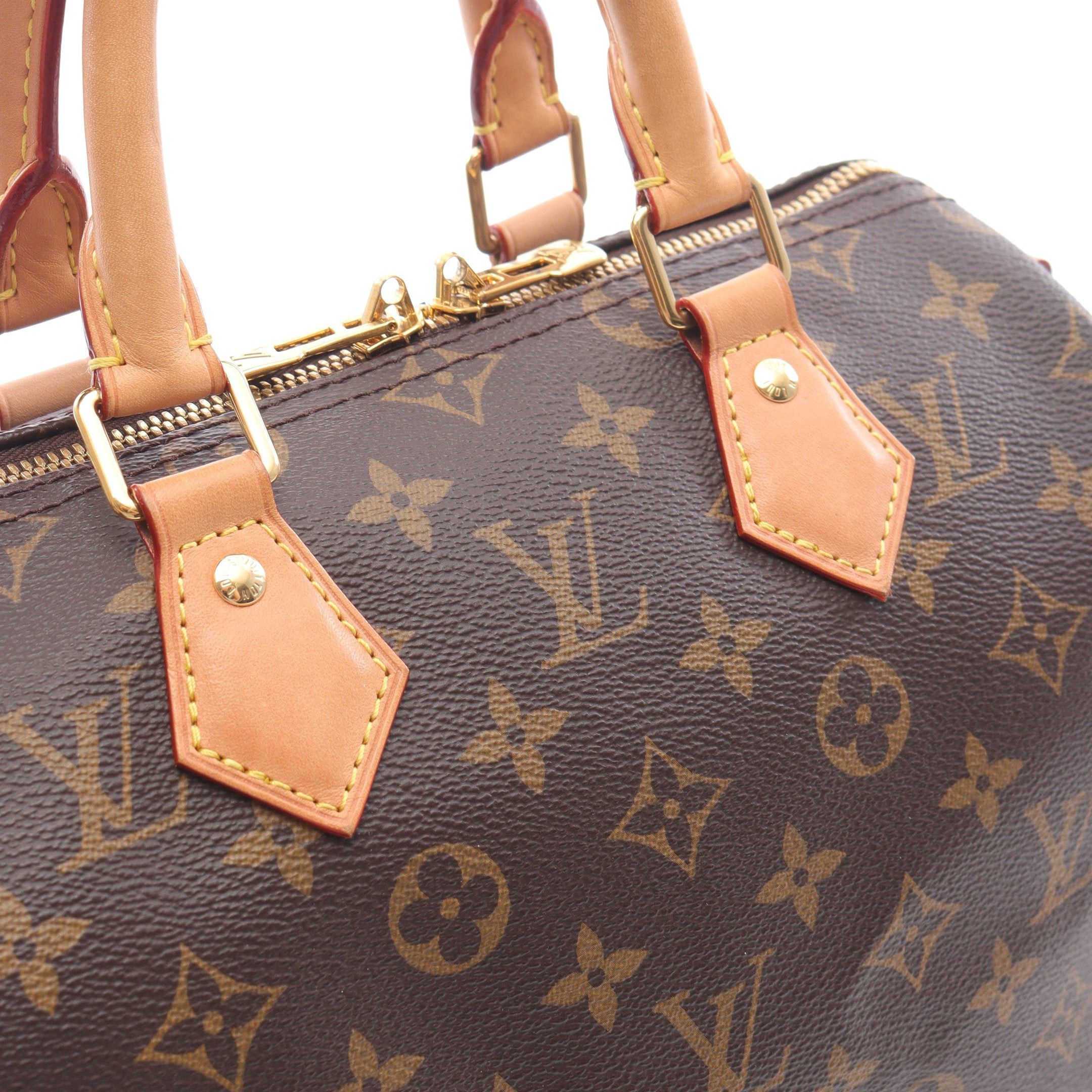 Louis Vuitton Louis Vuitton Speedy 25 Monogram Handbag Leather Brown Size ONE SIZE - 8 Thumbnail