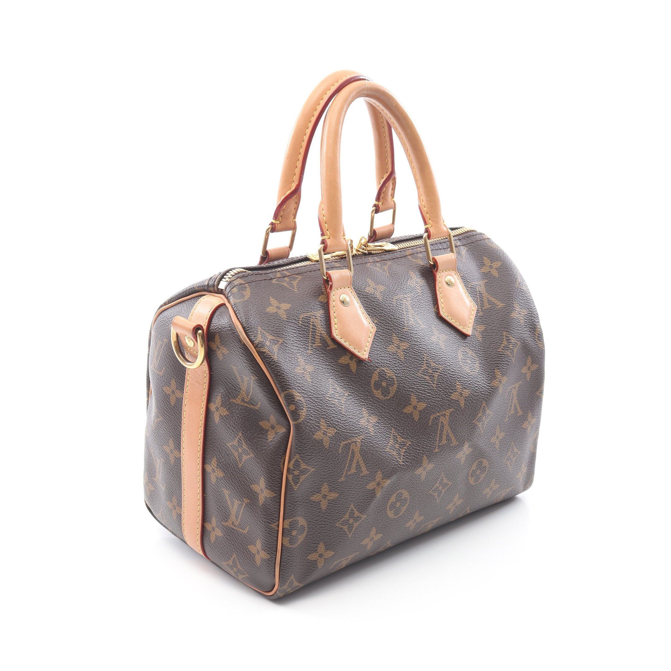 Louis Vuitton Louis Vuitton Speedy 25 Monogram Handbag Leather Brown Size ONE SIZE - 2 Thumbnail