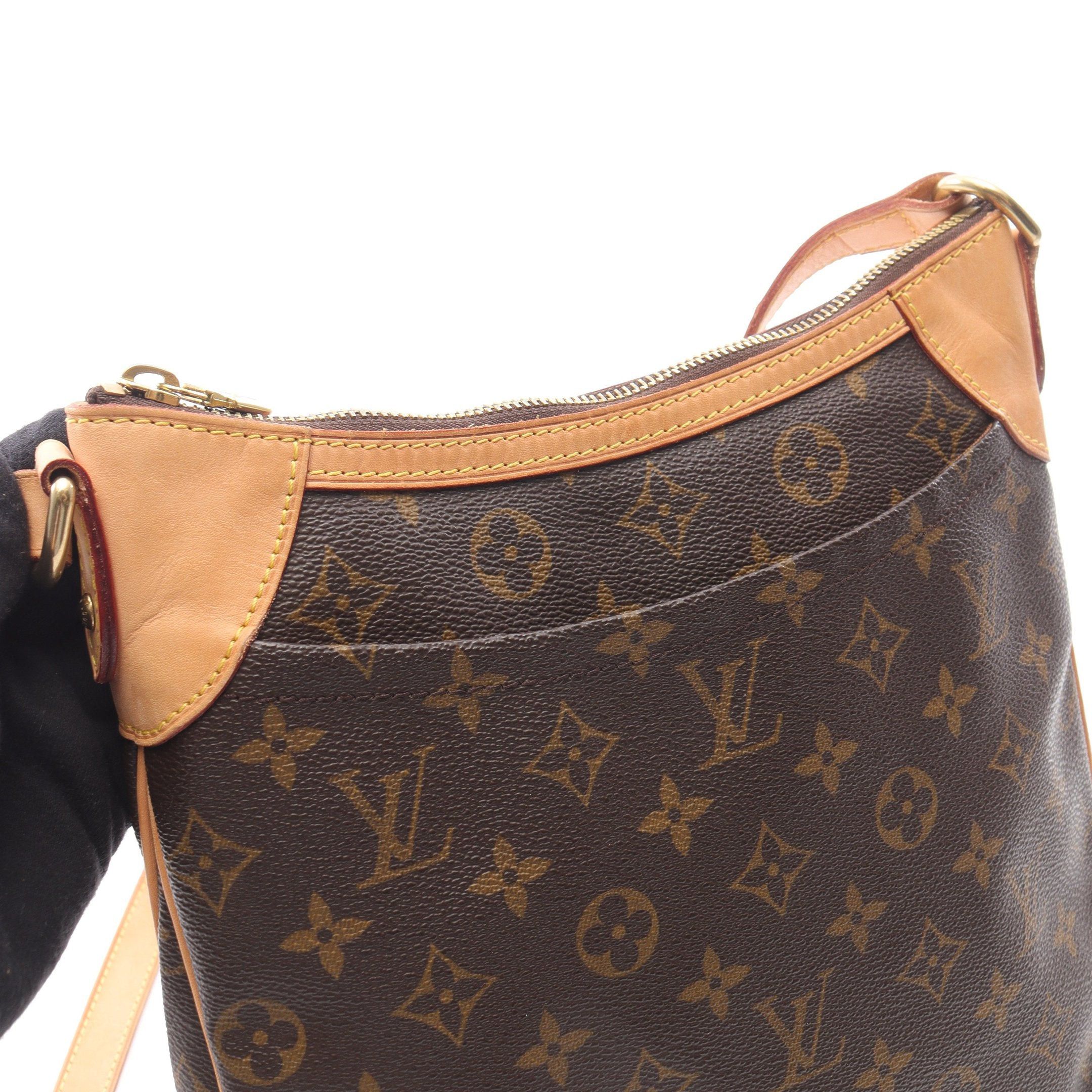 Louis Vuitton Louis Vuitton Odeon Pm Monogram Shoulder Bag Leather Brown Size ONE SIZE - 9 Thumbnail