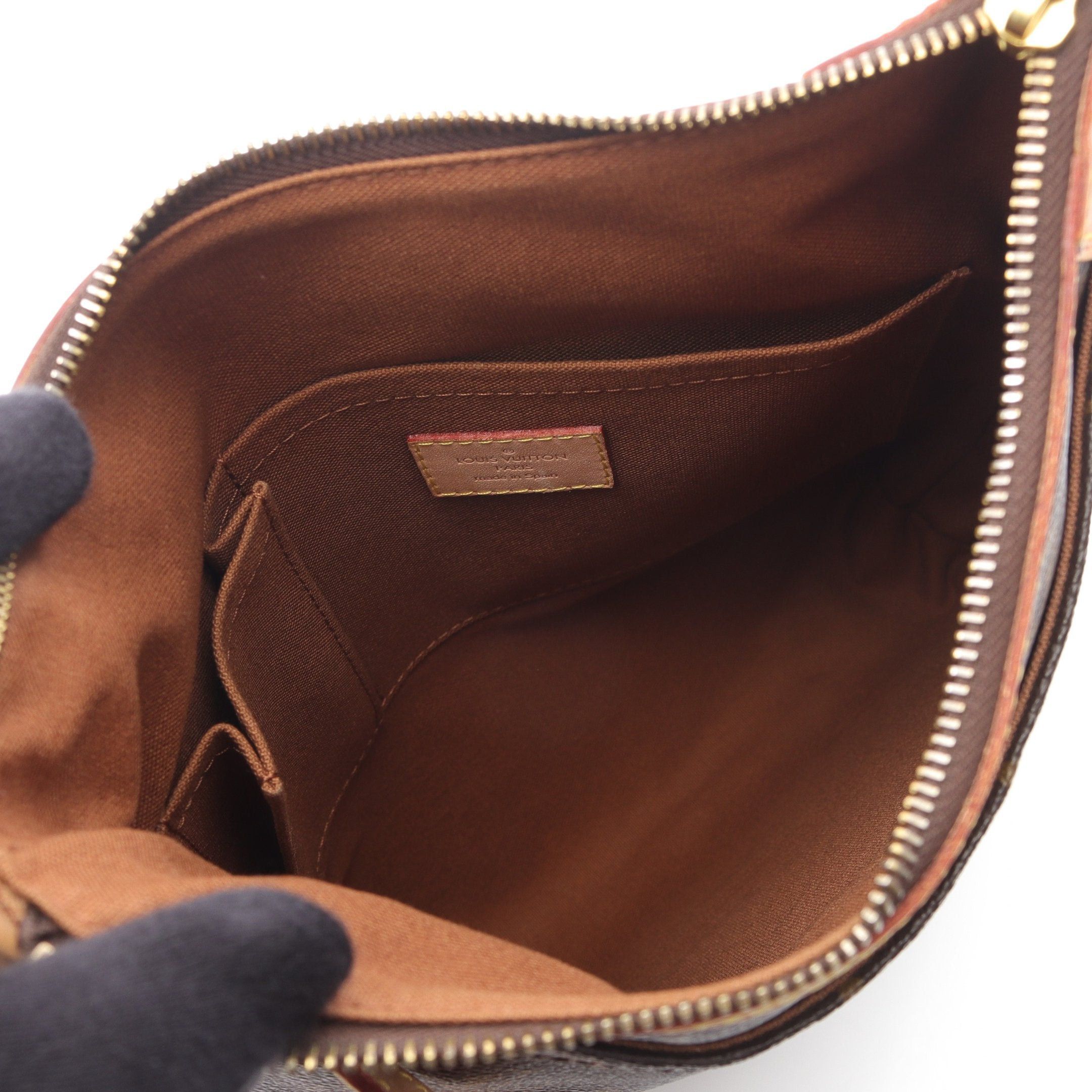 Louis Vuitton Louis Vuitton Odeon Pm Monogram Shoulder Bag Leather Brown Size ONE SIZE - 3 Thumbnail