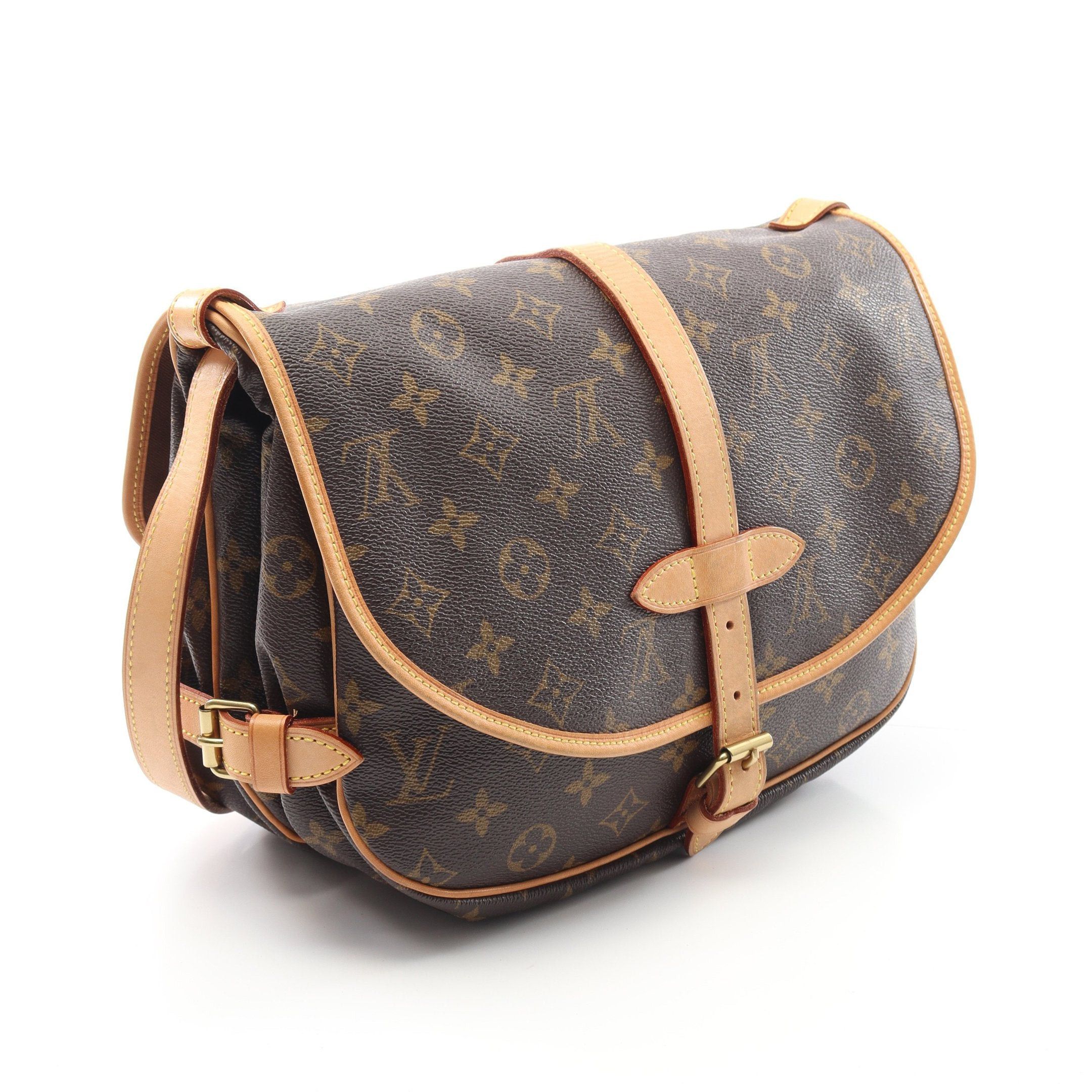 Louis Vuitton Louis Vuitton Saumur 30 Monogram Shoulder Bag Leather Brown Size ONE SIZE - 2 Thumbnail