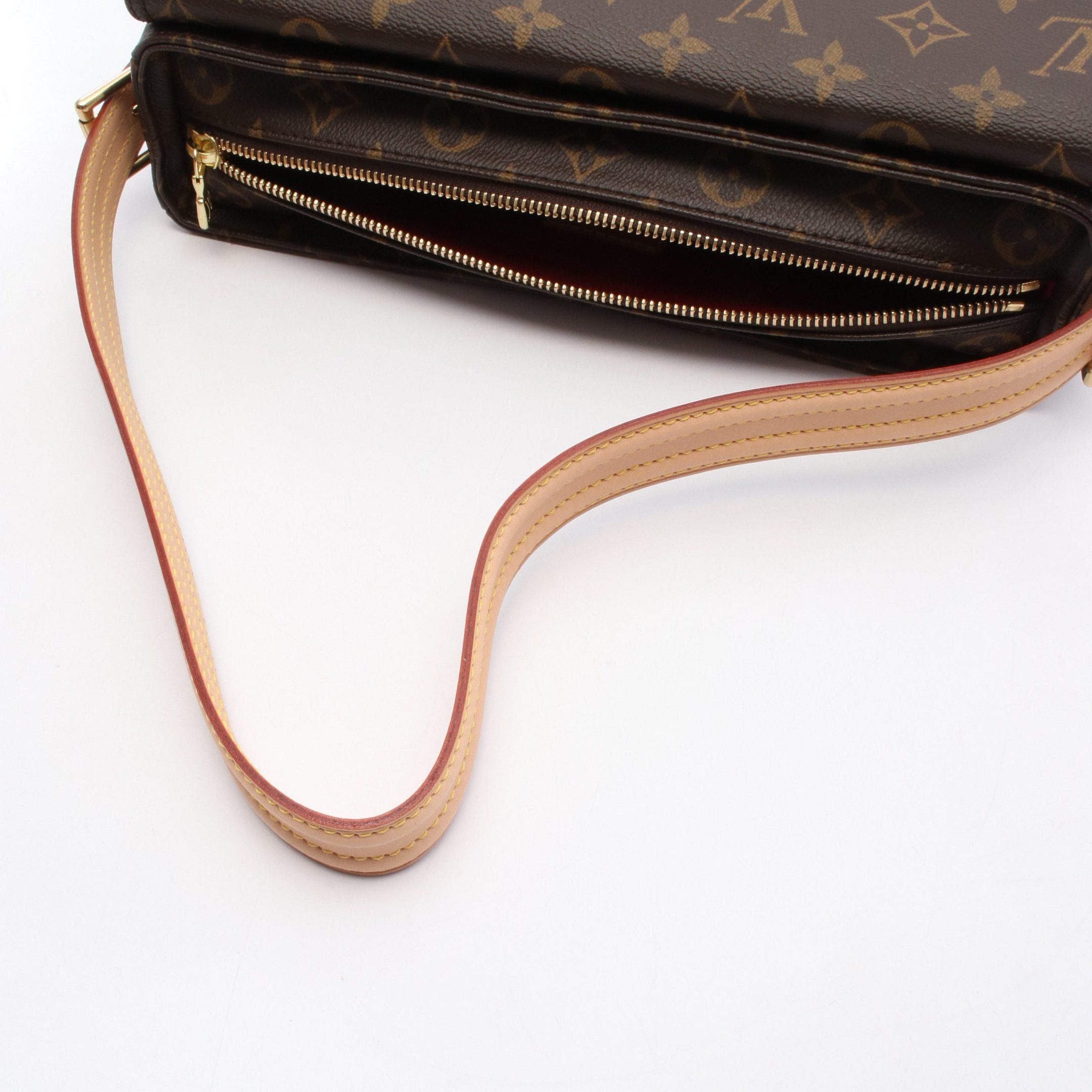 Louis Vuitton Louis Vuitton Vivacite Mm Monogram Shoulder Bag Leather Brown Size ONE SIZE - 6 Thumbnail