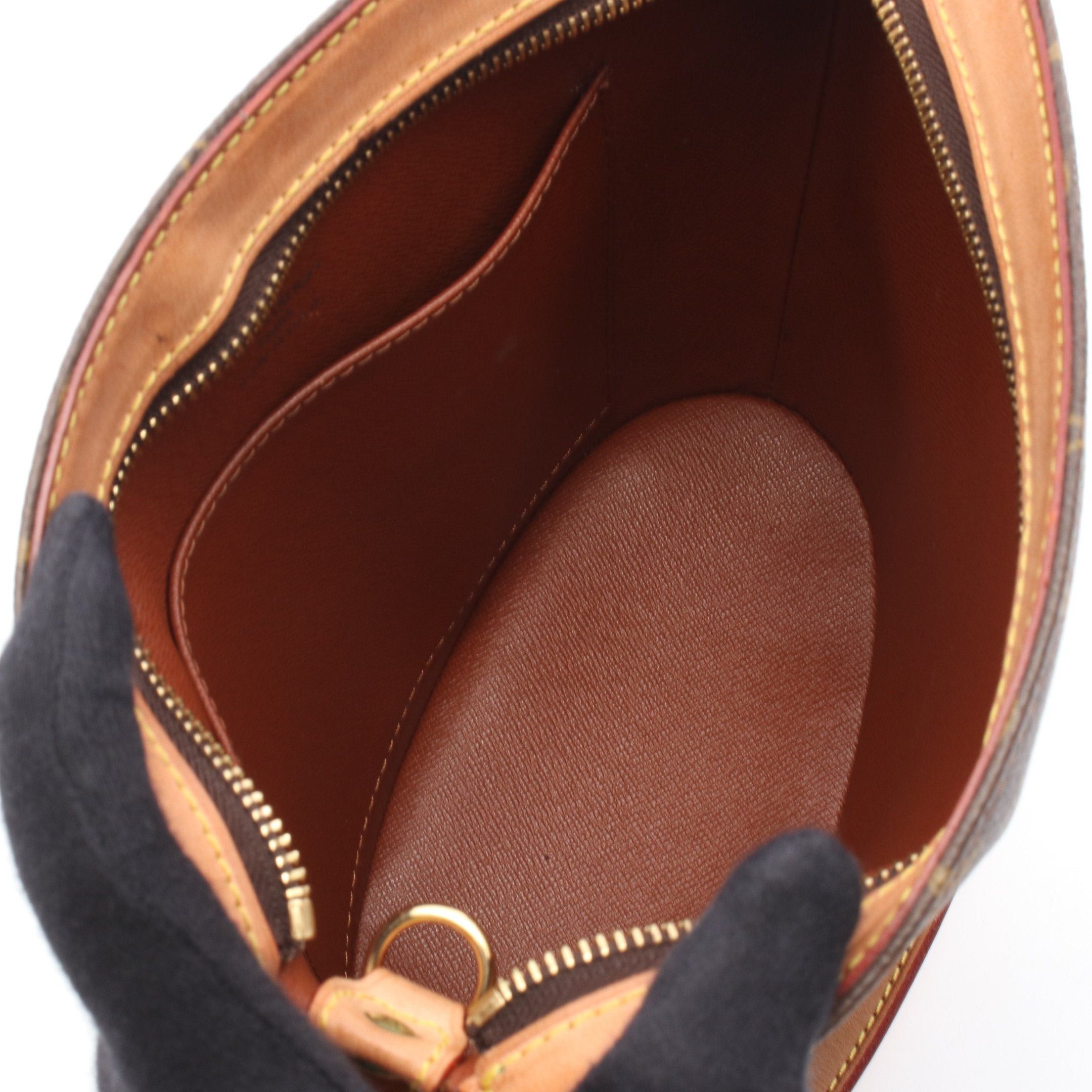 Louis Vuitton Louis Vuitton Druot Monogram Shoulder Bag Leather Brown Size ONE SIZE - 3 Thumbnail