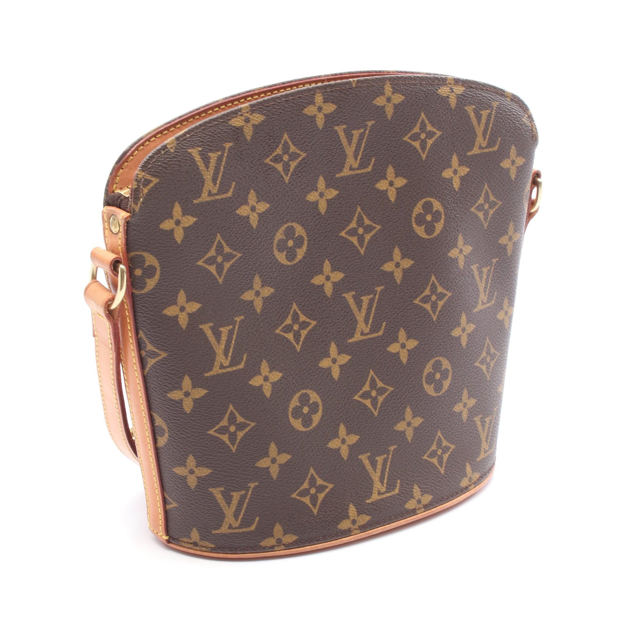 Louis Vuitton Louis Vuitton Druot Monogram Shoulder Bag Leather Brown Size ONE SIZE - 2 Thumbnail