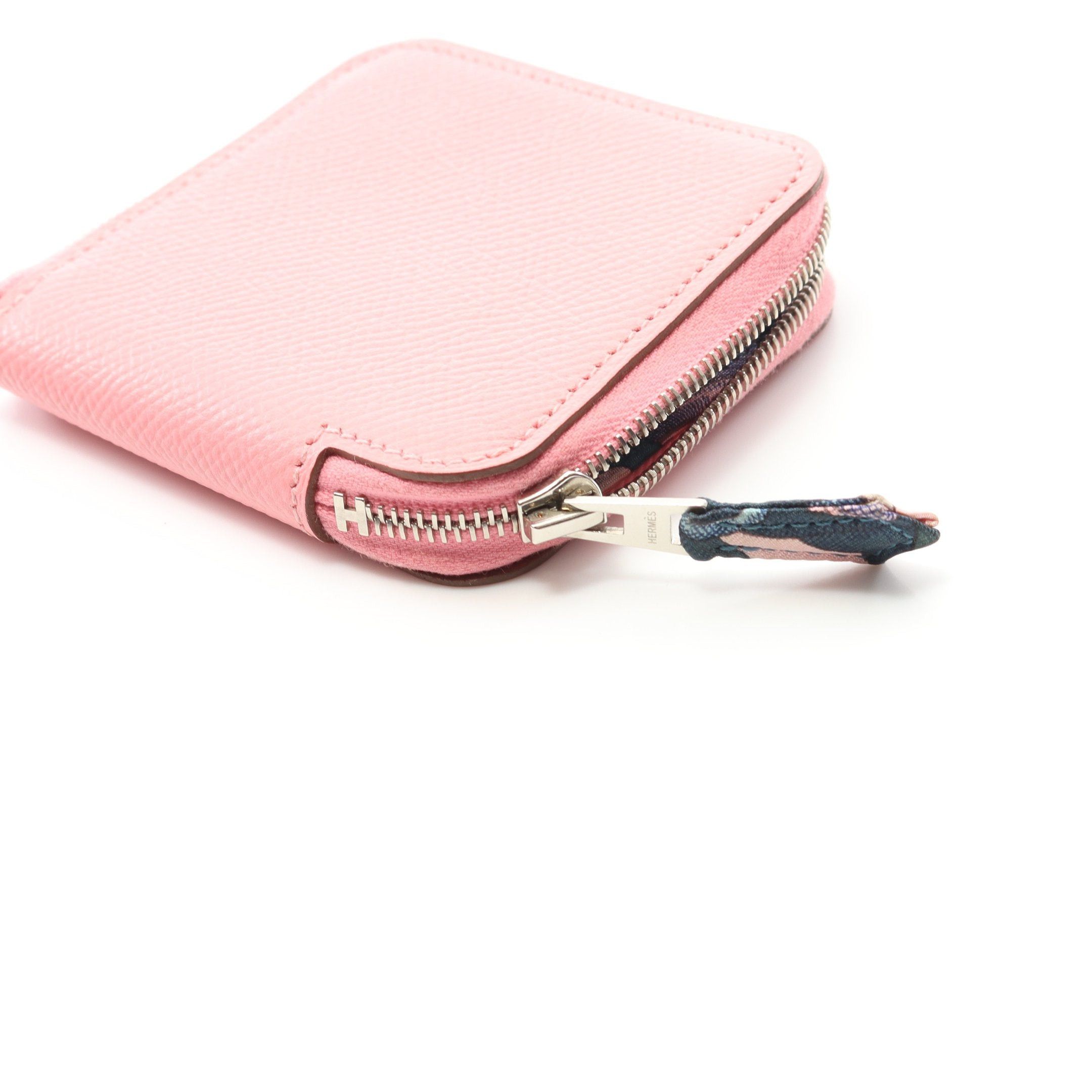 Hermes Hermes Azap Compact Mini Silk In Coin Purse Veau Epsom Pink Silver Hardware A Stamp Size ONE SIZE - 6 Thumbnail
