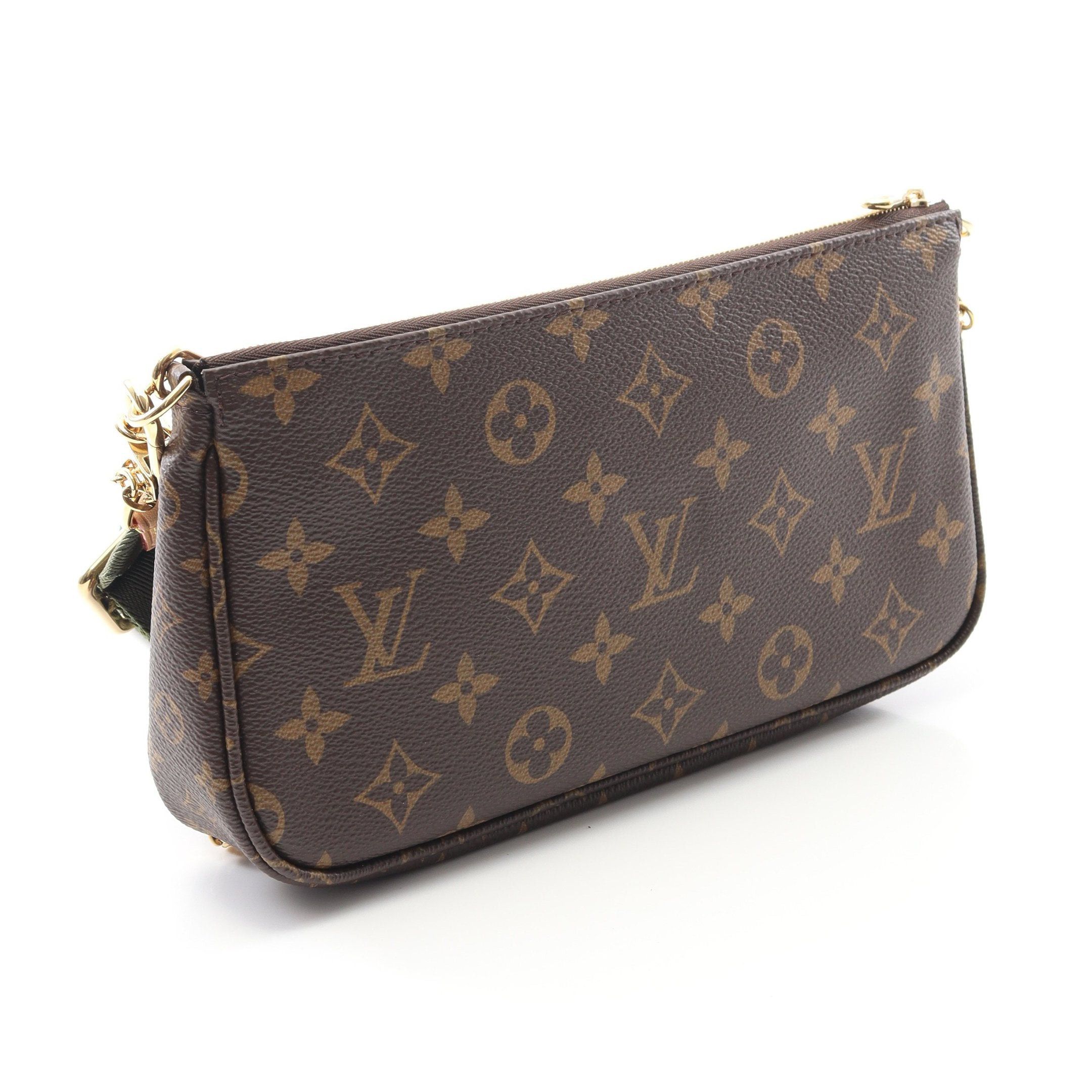 Louis Vuitton Louis Vuitton Multy Pochette Accessoires Monogram Khaki Shoulder Bag Brown Green Size ONE SIZE - 2 Thumbnail