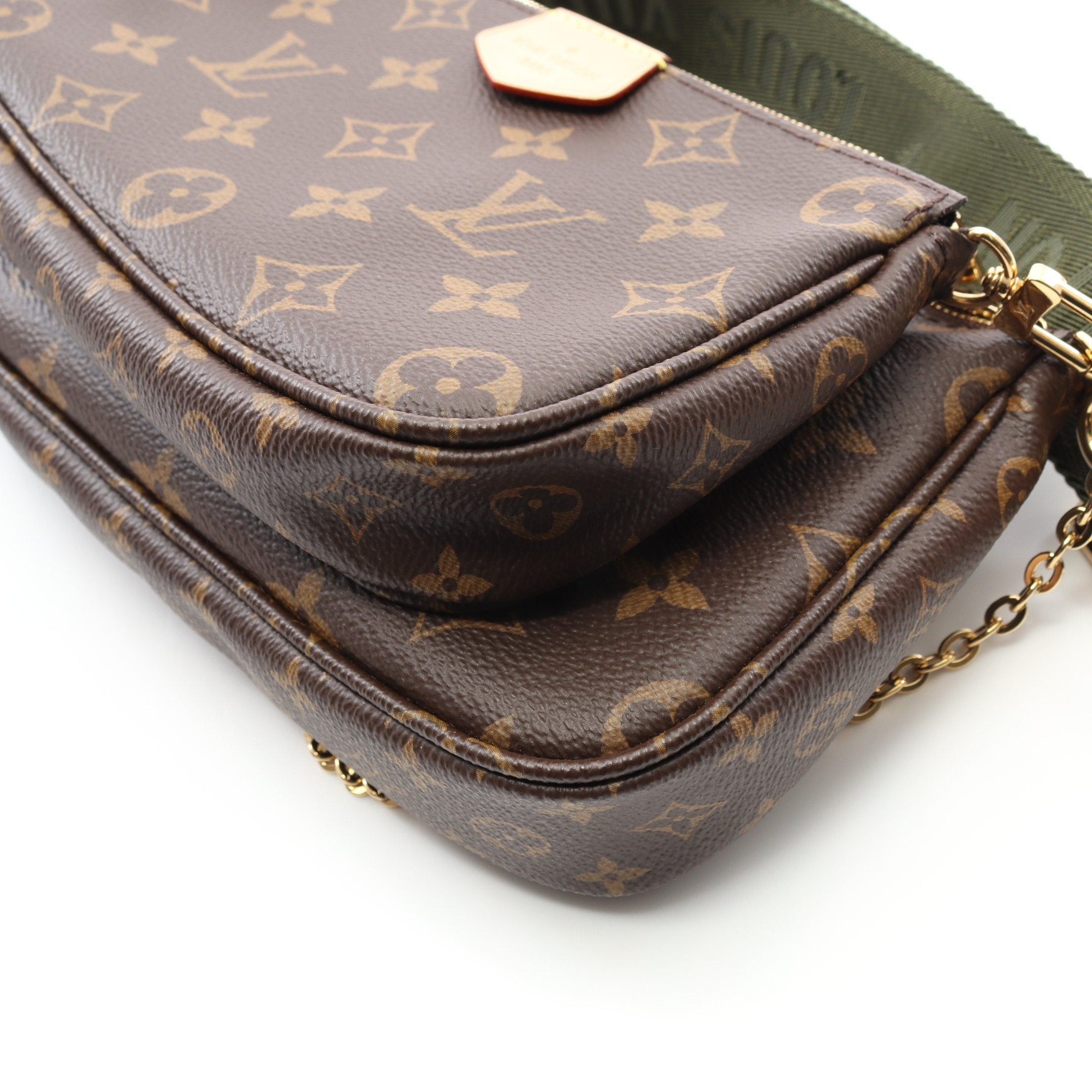 Louis Vuitton Louis Vuitton Multy Pochette Accessoires Monogram Khaki Shoulder Bag Brown Green Size ONE SIZE - 5 Thumbnail