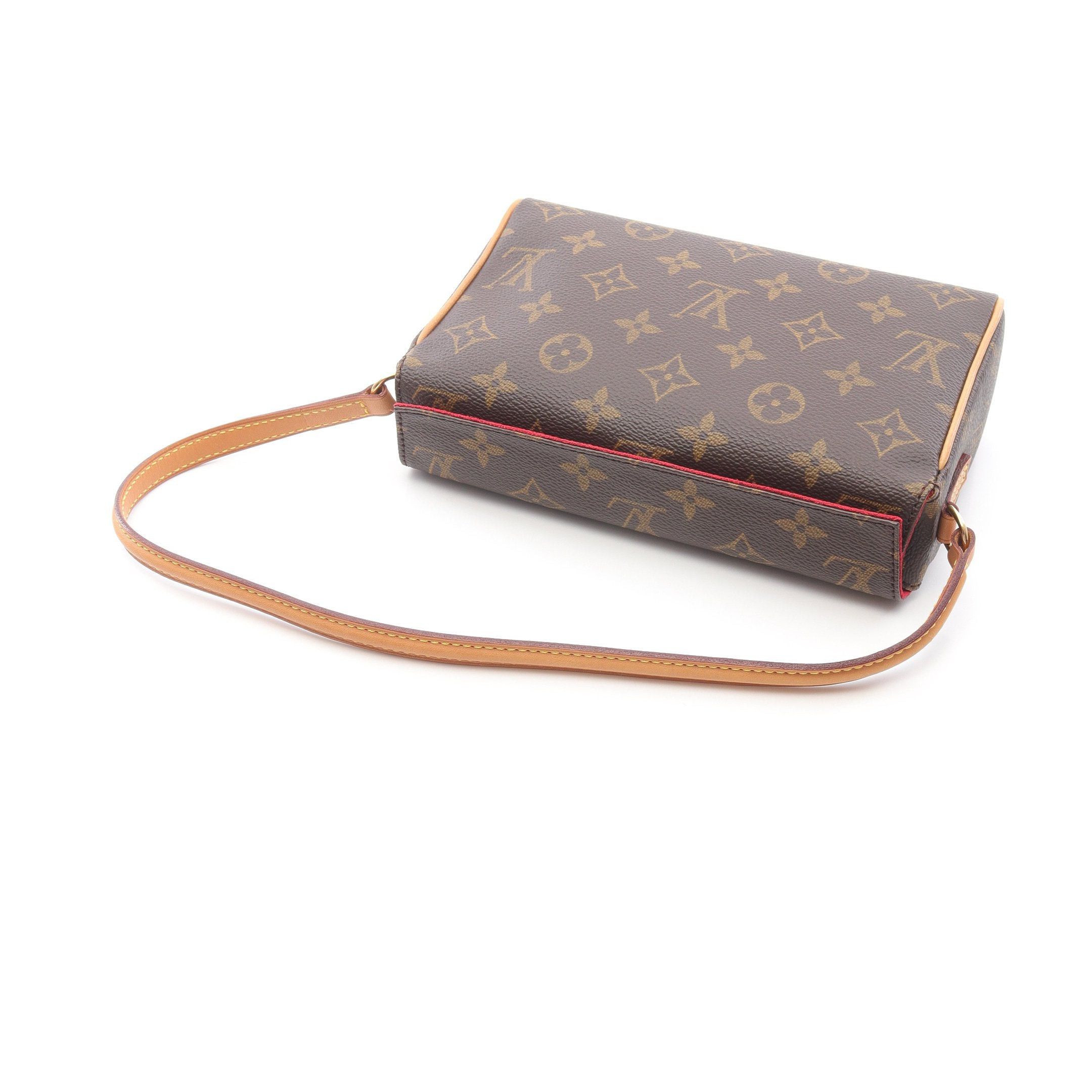 Louis Vuitton Louis Vuitton Recital Monogram Handbag Leather Brown Size ONE SIZE - 6 Thumbnail