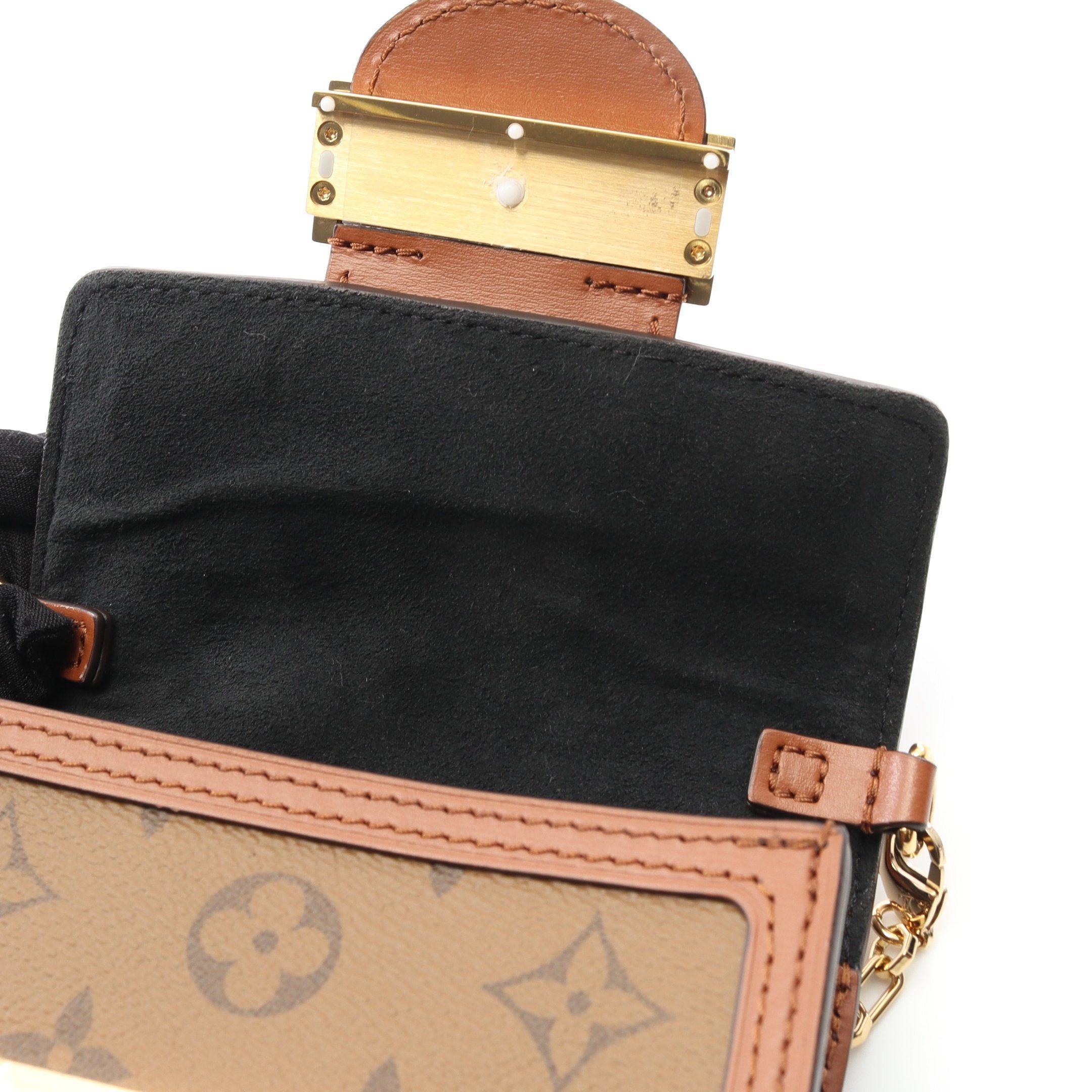 Louis Vuitton Louis Vuitton Pico Dauphine Monogram Reverse Chain Shoulder Bag Leather Brown Size ONE SIZE - 5 Thumbnail