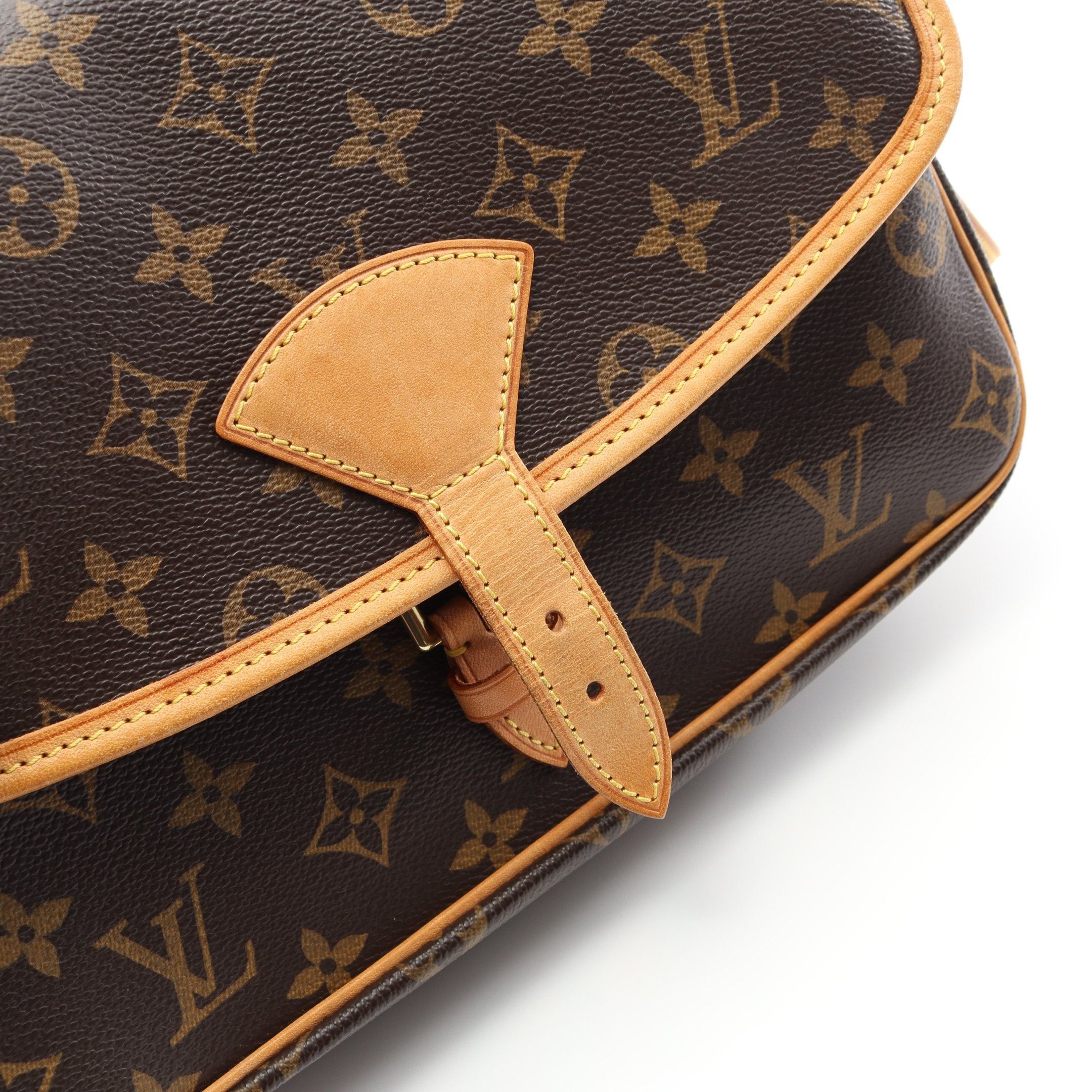Louis Vuitton Louis Vuitton Sologne Monogram Shoulder Bag Leather Brown Size ONE SIZE - 10 Thumbnail