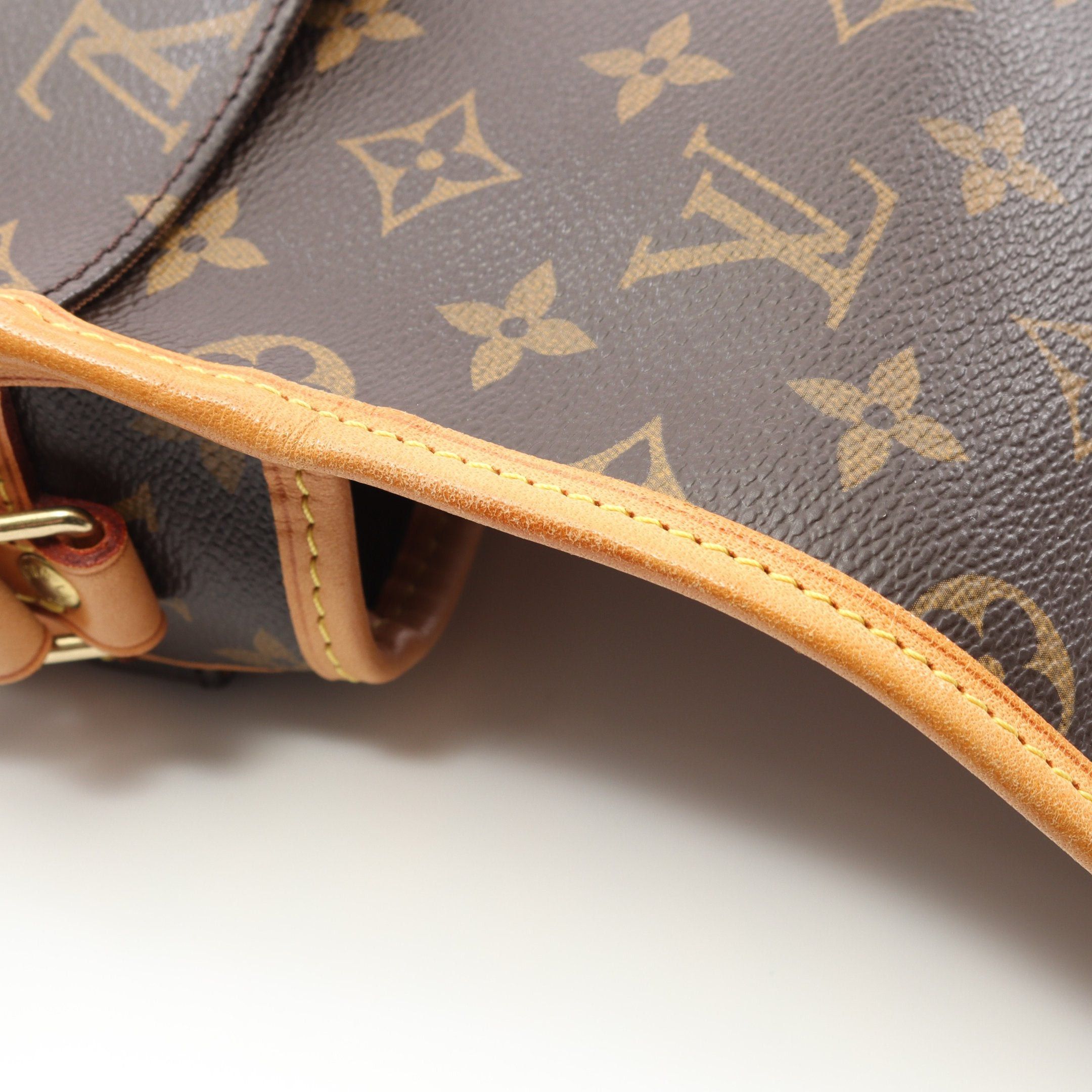 Louis Vuitton Louis Vuitton Sologne Monogram Shoulder Bag Leather Brown Size ONE SIZE - 6 Thumbnail