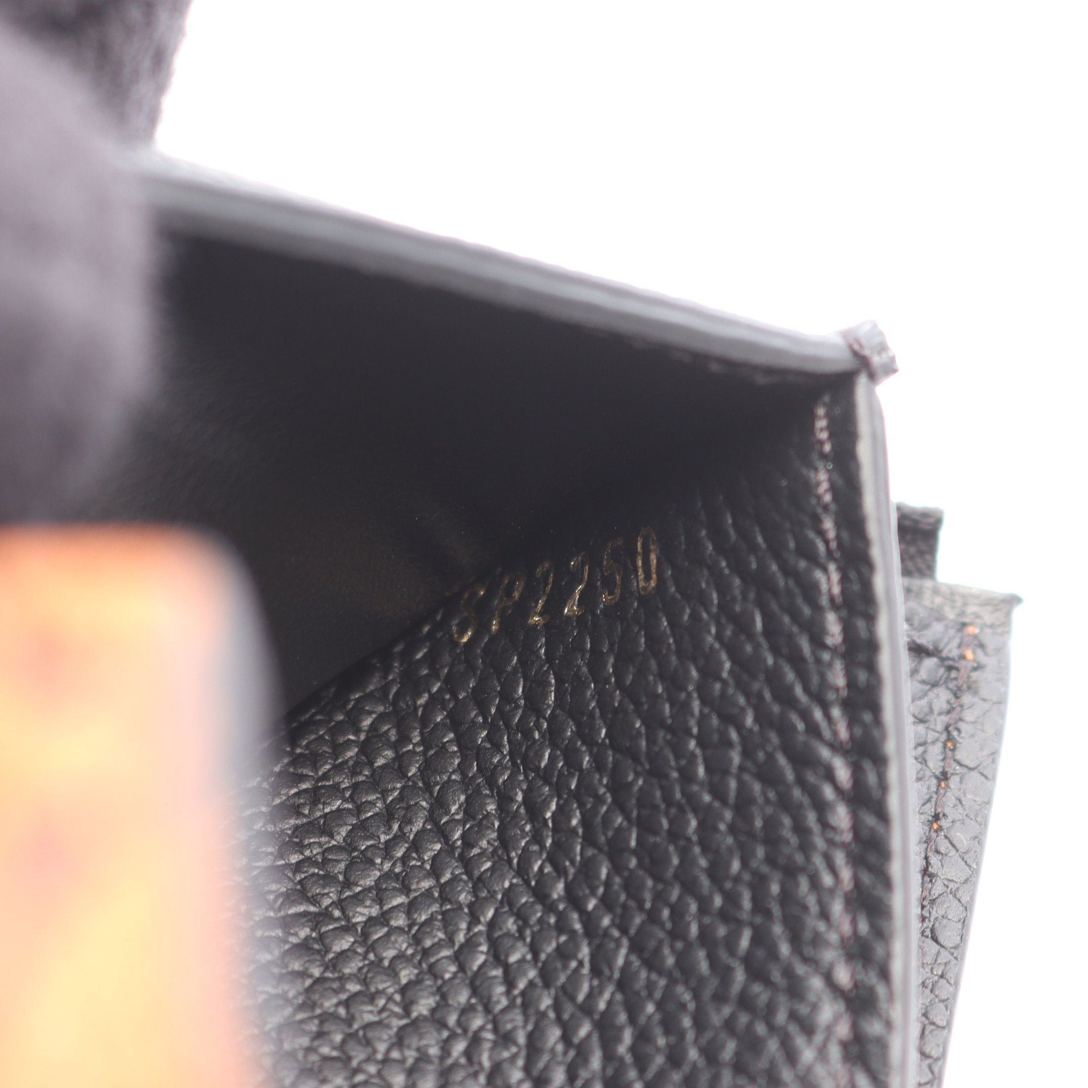 Louis Vuitton Louis Vuitton Portefeuil Zoe Monogram Empreinte Trifold Wallet Leather Light Brown Black Size ONE SIZE - 6 Thumbnail