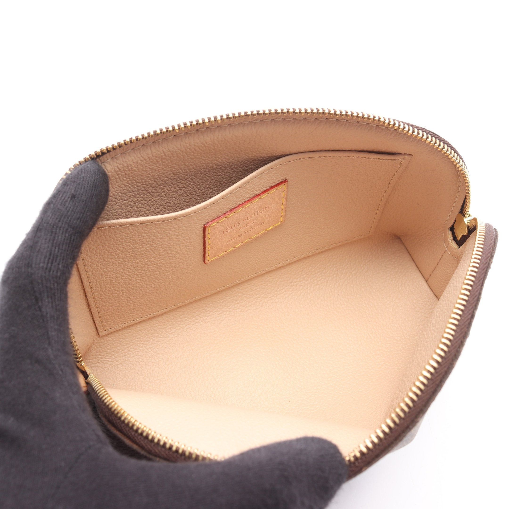 Louis Vuitton Louis Vuitton Pochette Cosmetics Monogram Cosmetic Pouch Leather Brown Size ONE SIZE - 3 Thumbnail