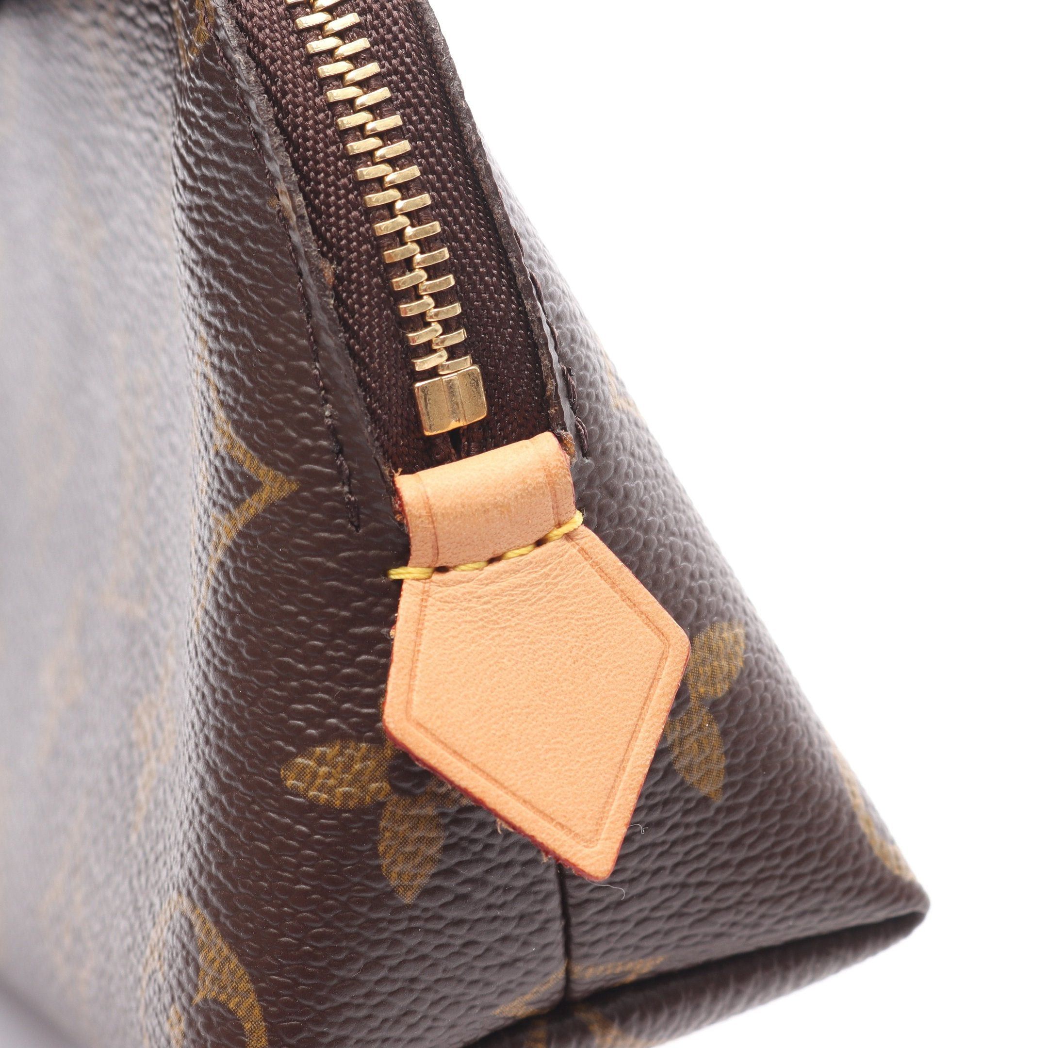 Louis Vuitton Louis Vuitton Pochette Cosmetics Monogram Cosmetic Pouch Leather Brown Size ONE SIZE - 7 Thumbnail