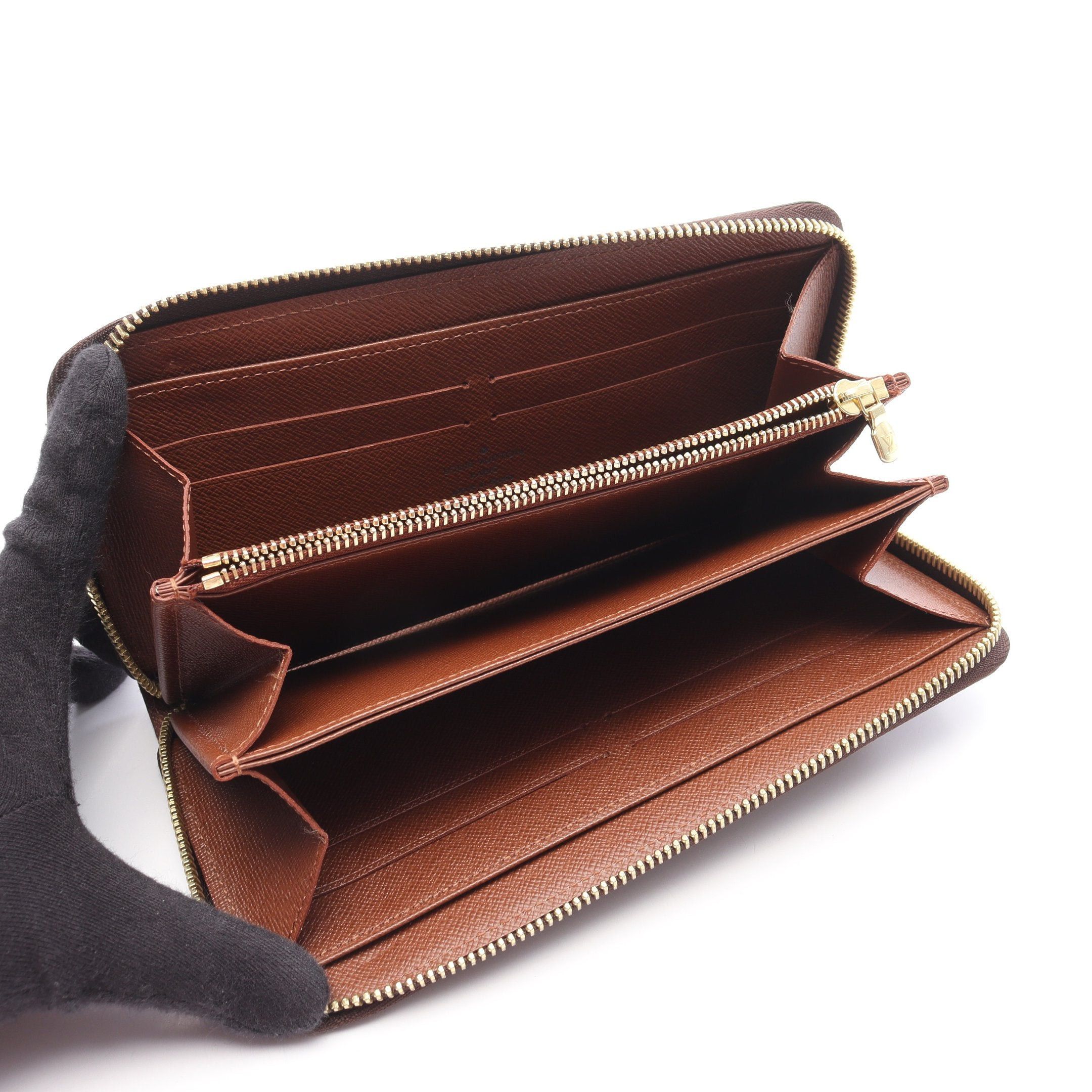 Louis Vuitton Louis Vuitton Zippy Wallet Monogram Round Zipper Long Brown Size ONE SIZE - 3 Thumbnail