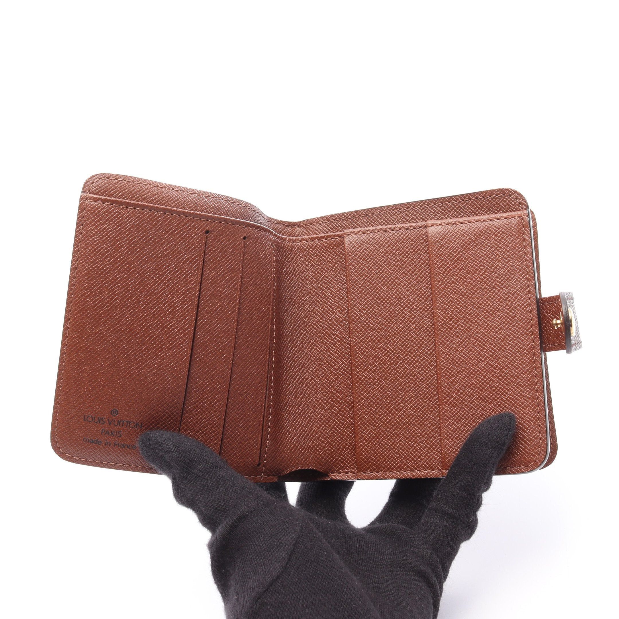 Louis Vuitton Louis Vuitton Compact Zip Monogram Bi-Fold Wallet Brown Size ONE SIZE - 3 Thumbnail