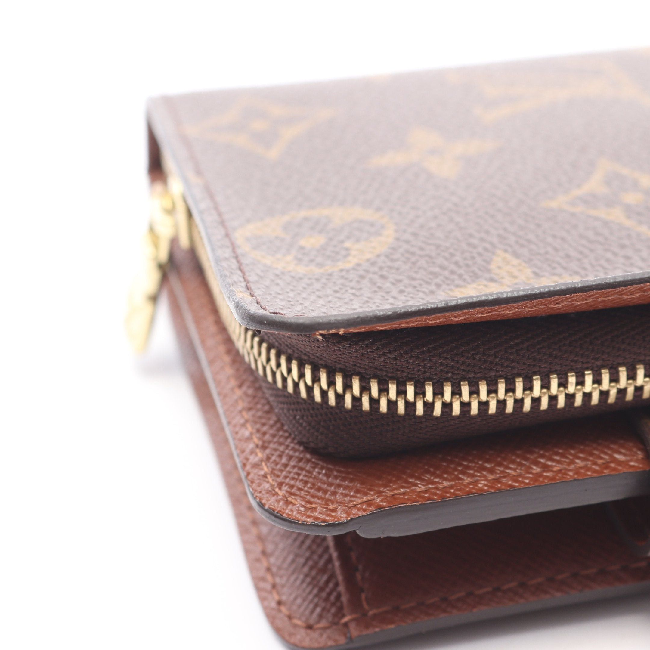 Louis Vuitton Louis Vuitton Compact Zip Monogram Bi-Fold Wallet Brown Size ONE SIZE - 8 Thumbnail