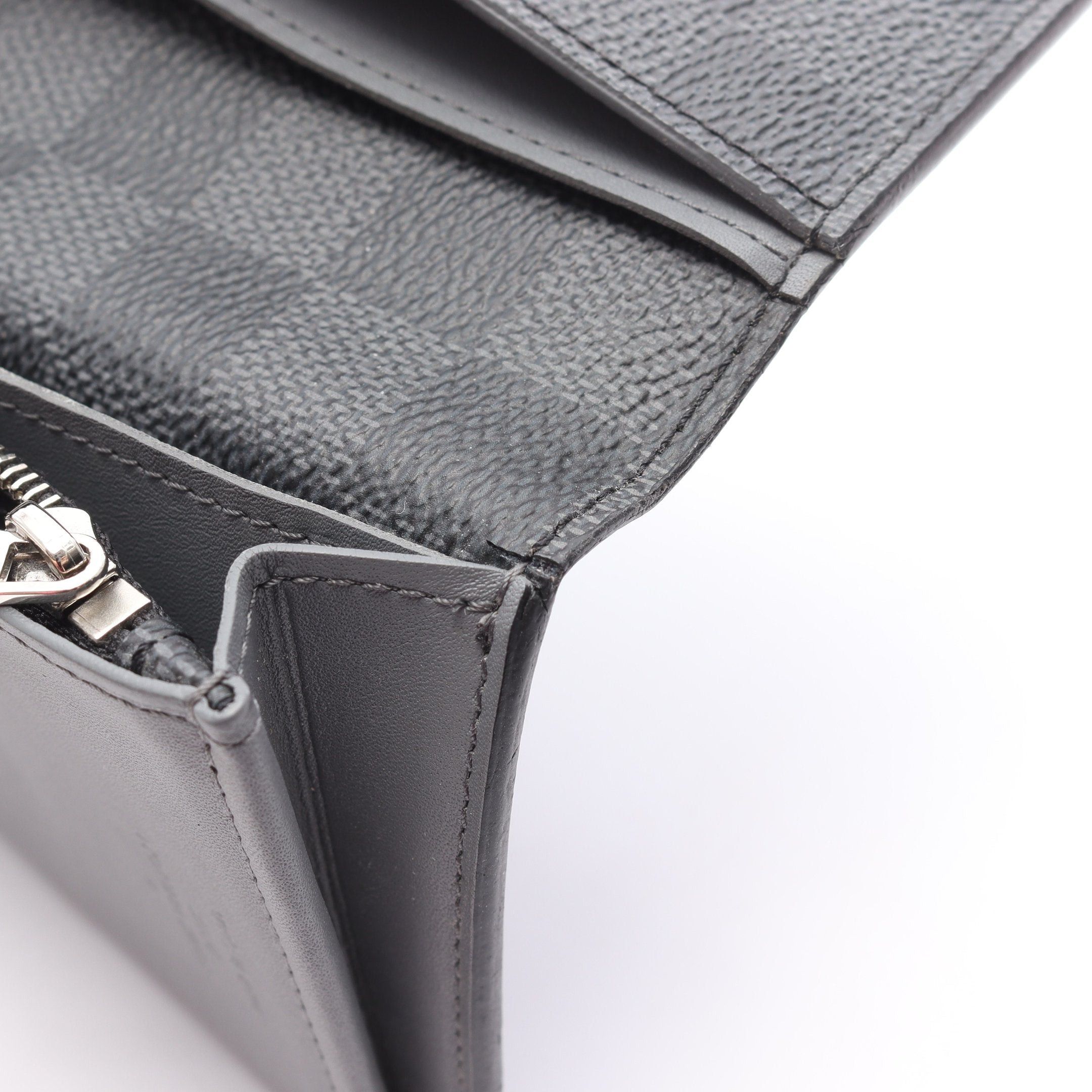 Louis Vuitton Louis Vuitton Portefeuil Brother Damier Graphite Stripe Bi-Fold Long Wallet Leather Black Size ONE SIZE - 8 Thumbnail
