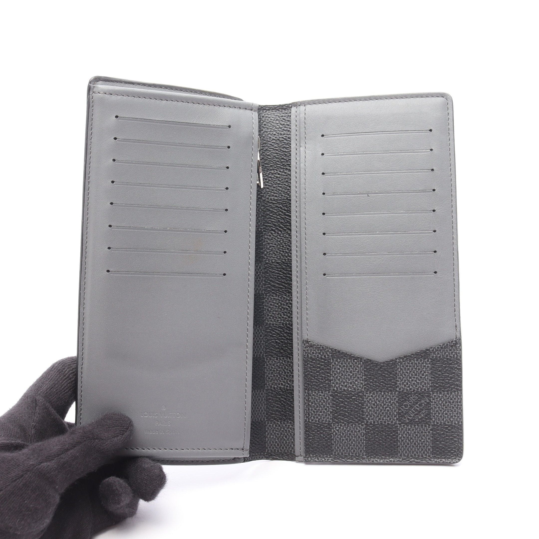 Louis Vuitton Louis Vuitton Portefeuil Brother Damier Graphite Stripe Bi-Fold Long Wallet Leather Black Size ONE SIZE - 3 Thumbnail