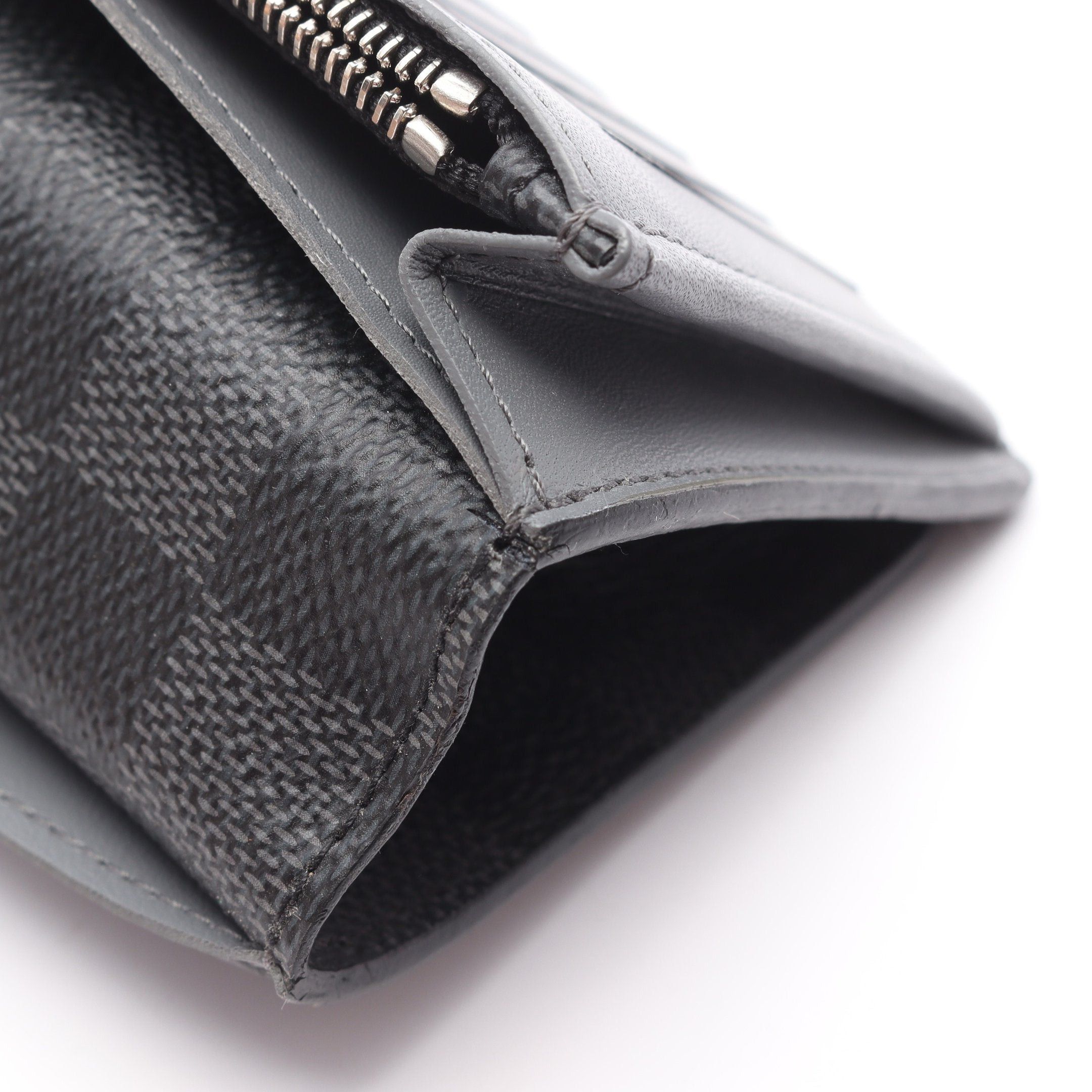 Louis Vuitton Louis Vuitton Portefeuil Brother Damier Graphite Stripe Bi-Fold Long Wallet Leather Black Size ONE SIZE - 10 Thumbnail