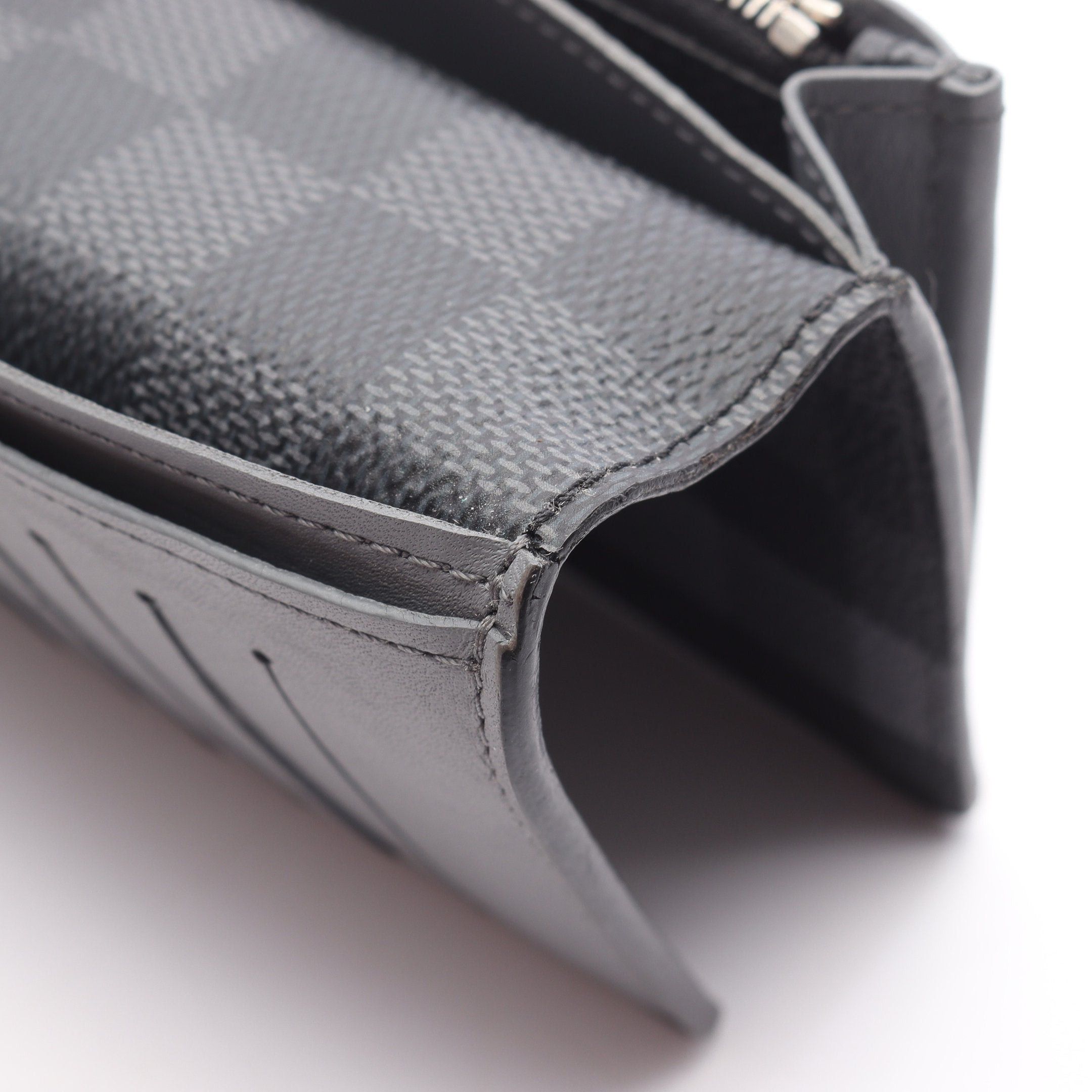 Louis Vuitton Louis Vuitton Portefeuil Brother Damier Graphite Stripe Bi-Fold Long Wallet Leather Black Size ONE SIZE - 11 Thumbnail