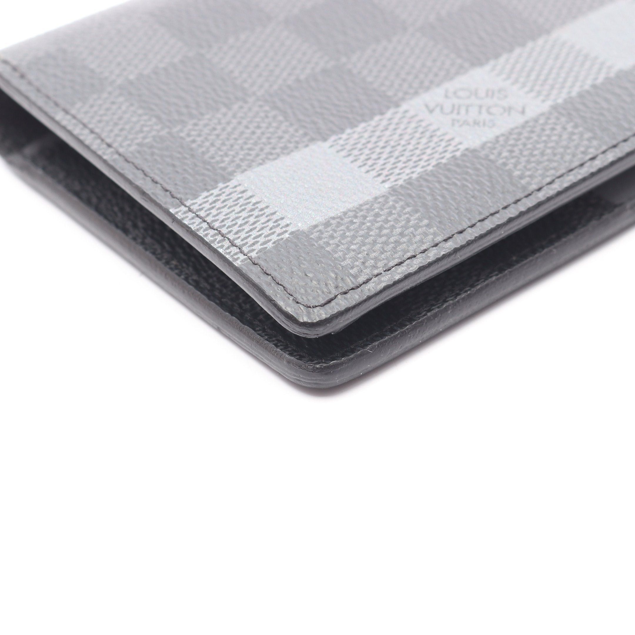 Louis Vuitton Louis Vuitton Portefeuil Brother Damier Graphite Stripe Bi-Fold Long Wallet Leather Black Size ONE SIZE - 12 Thumbnail