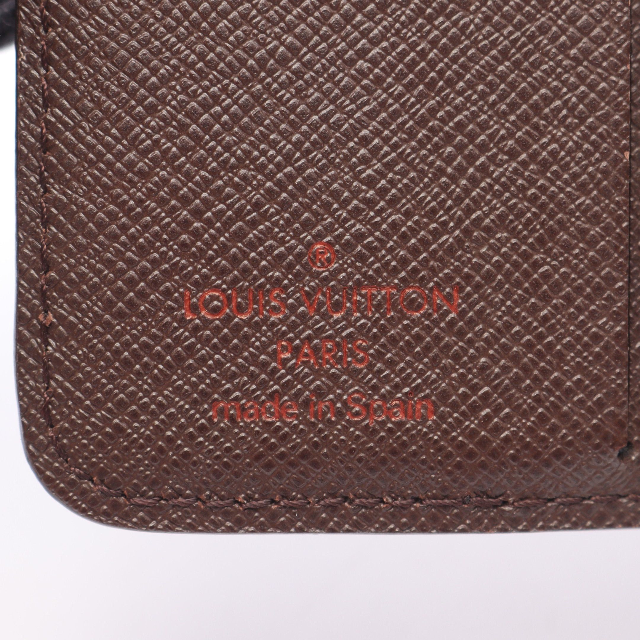 Louis Vuitton Louis Vuitton Compact Zip Damier Ebene Bi-Fold Wallet Leather Brown Size ONE SIZE - 5 Thumbnail