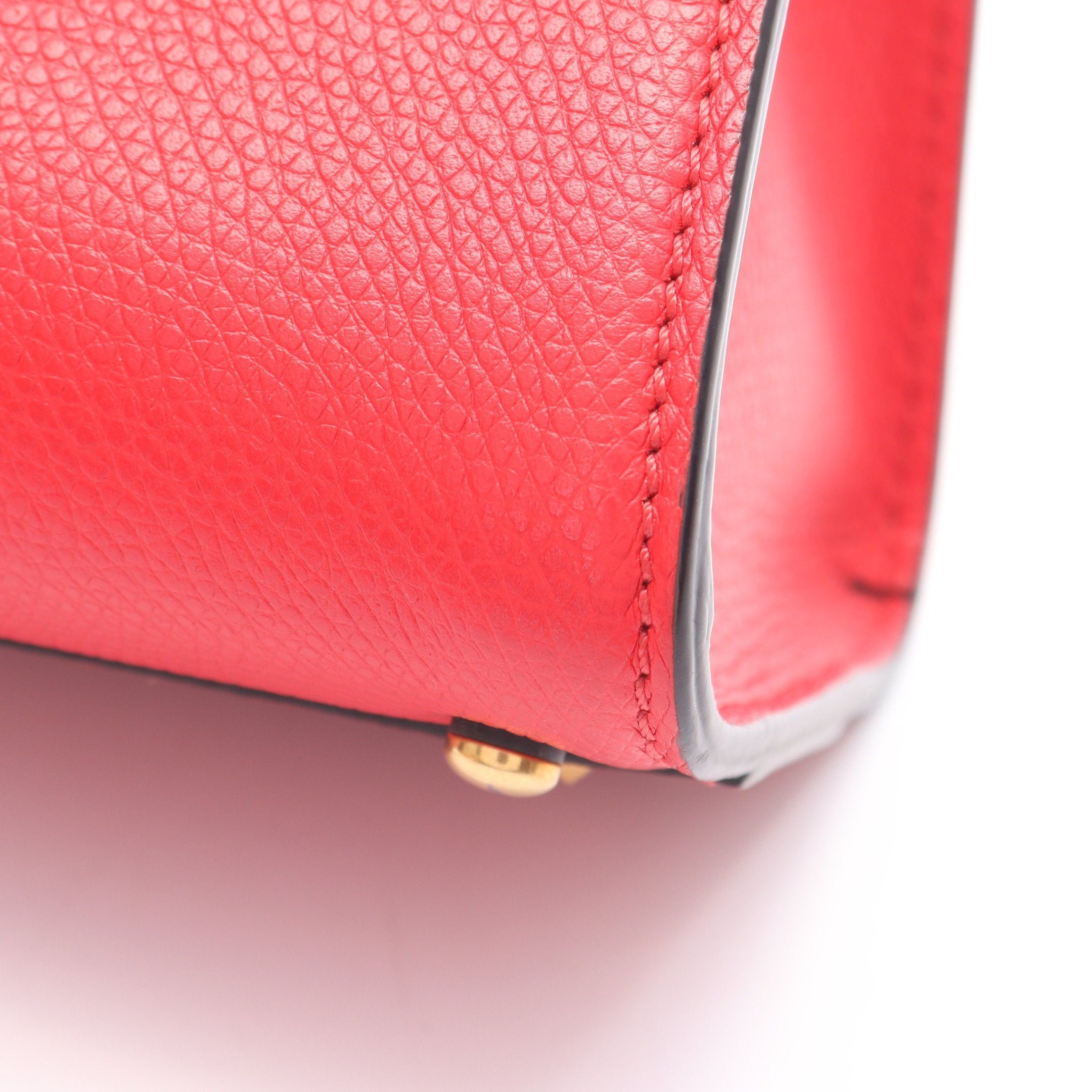 Valentino Valentino V-Sling Small Handbag Leather Red Size ONE SIZE - 7 Thumbnail