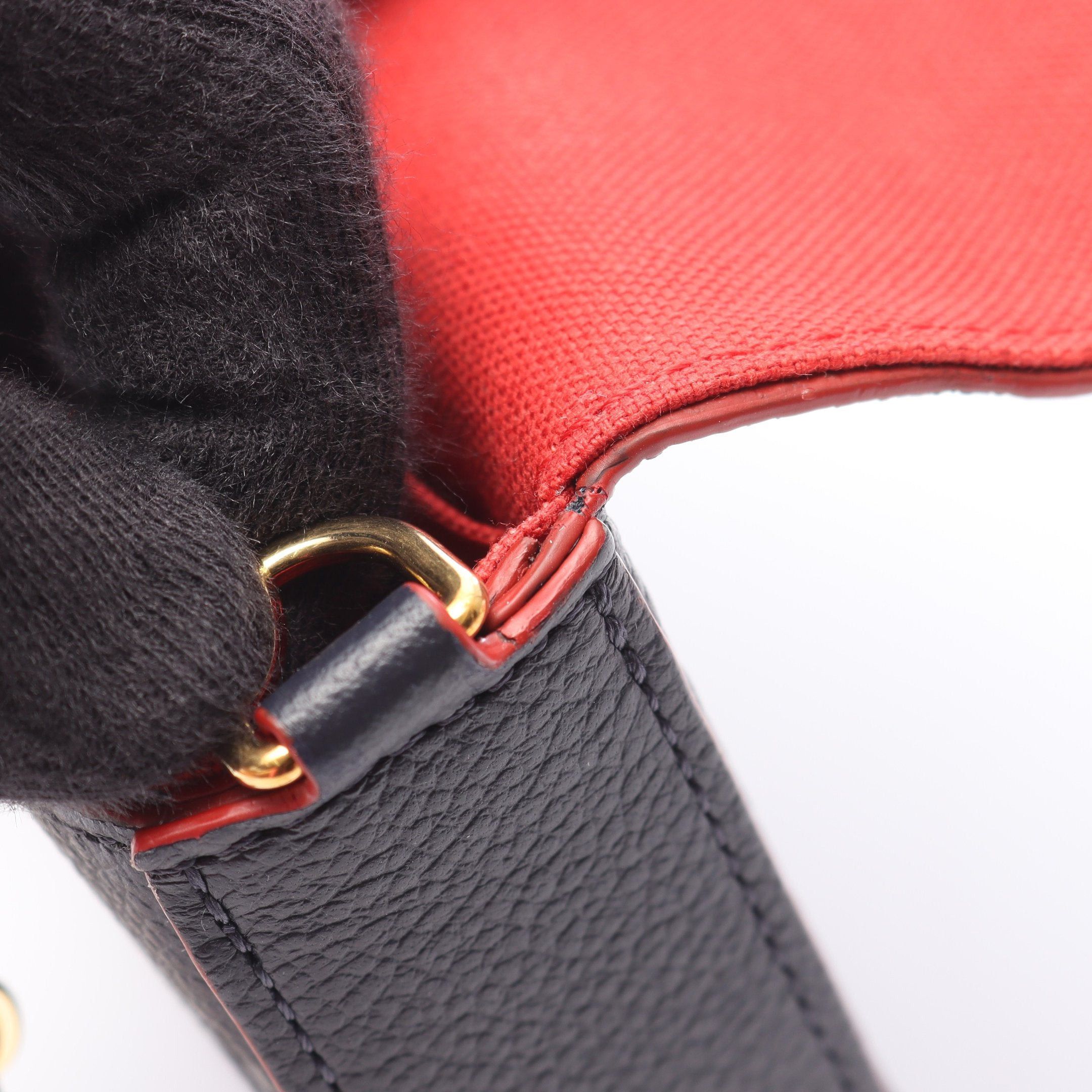 Louis Vuitton Louis Vuitton Pochette Felicie Monogram Amplant Marine Rouge Chain Wallet Leather Navy Red Size ONE SIZE - 8 Thumbnail