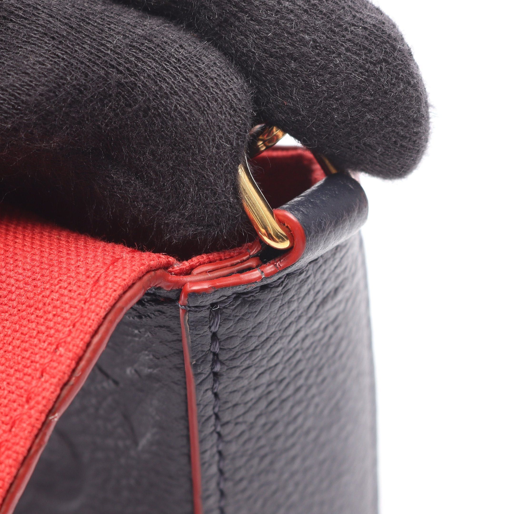 Louis Vuitton Louis Vuitton Pochette Felicie Monogram Amplant Marine Rouge Chain Wallet Leather Navy Red Size ONE SIZE - 7 Thumbnail