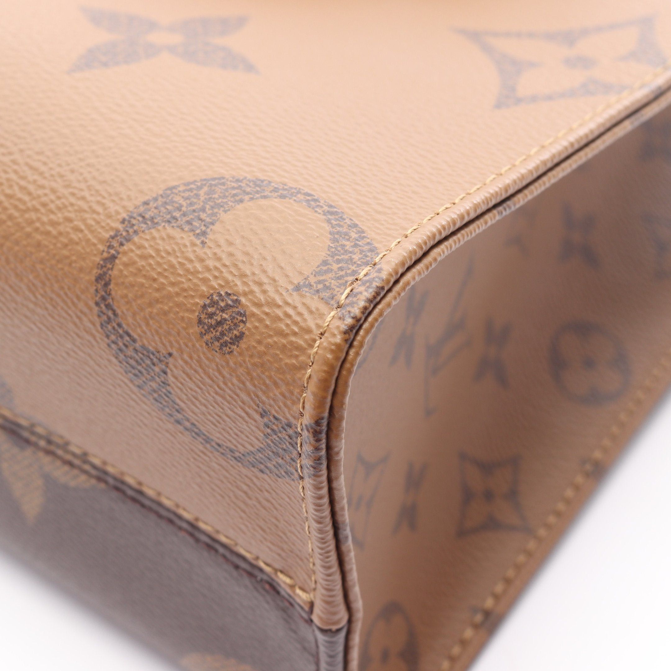 Louis Vuitton Louis Vuitton On-The-Go Pm Monogram Giant Reverse Handbag Brown Beige Size ONE SIZE - 5 Thumbnail
