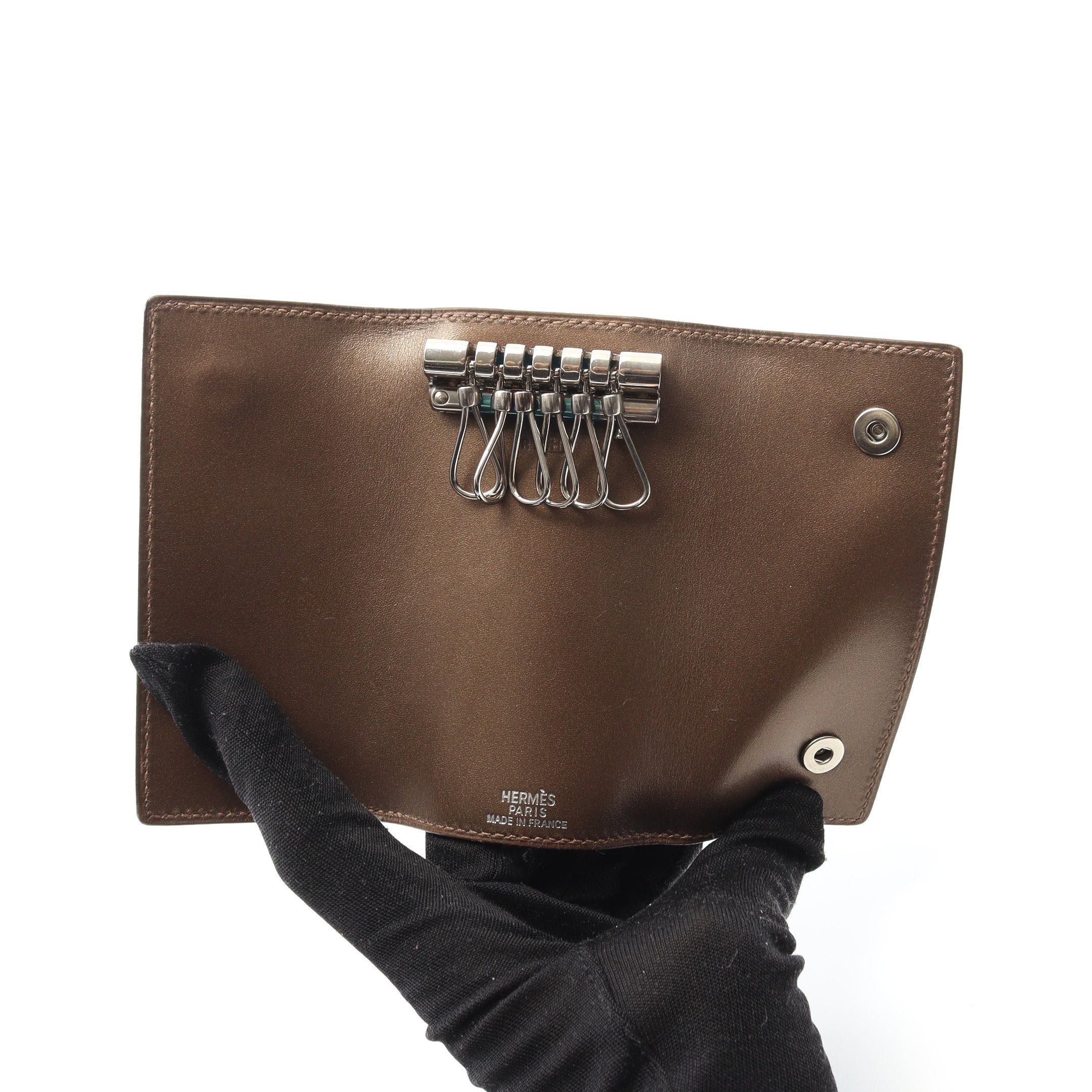Hermes Hermes Serie 6 Key Case Veau Swift Brown Silver Hardware □H Stamp Size ONE SIZE - 3 Thumbnail