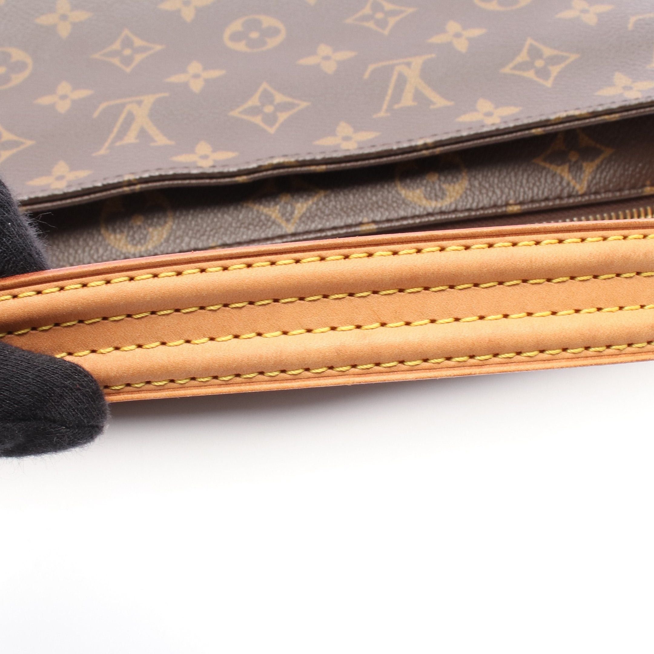 Louis Vuitton Louis Vuitton Vivacite Mm Monogram Shoulder Bag Leather Brown Size ONE SIZE - 6 Thumbnail
