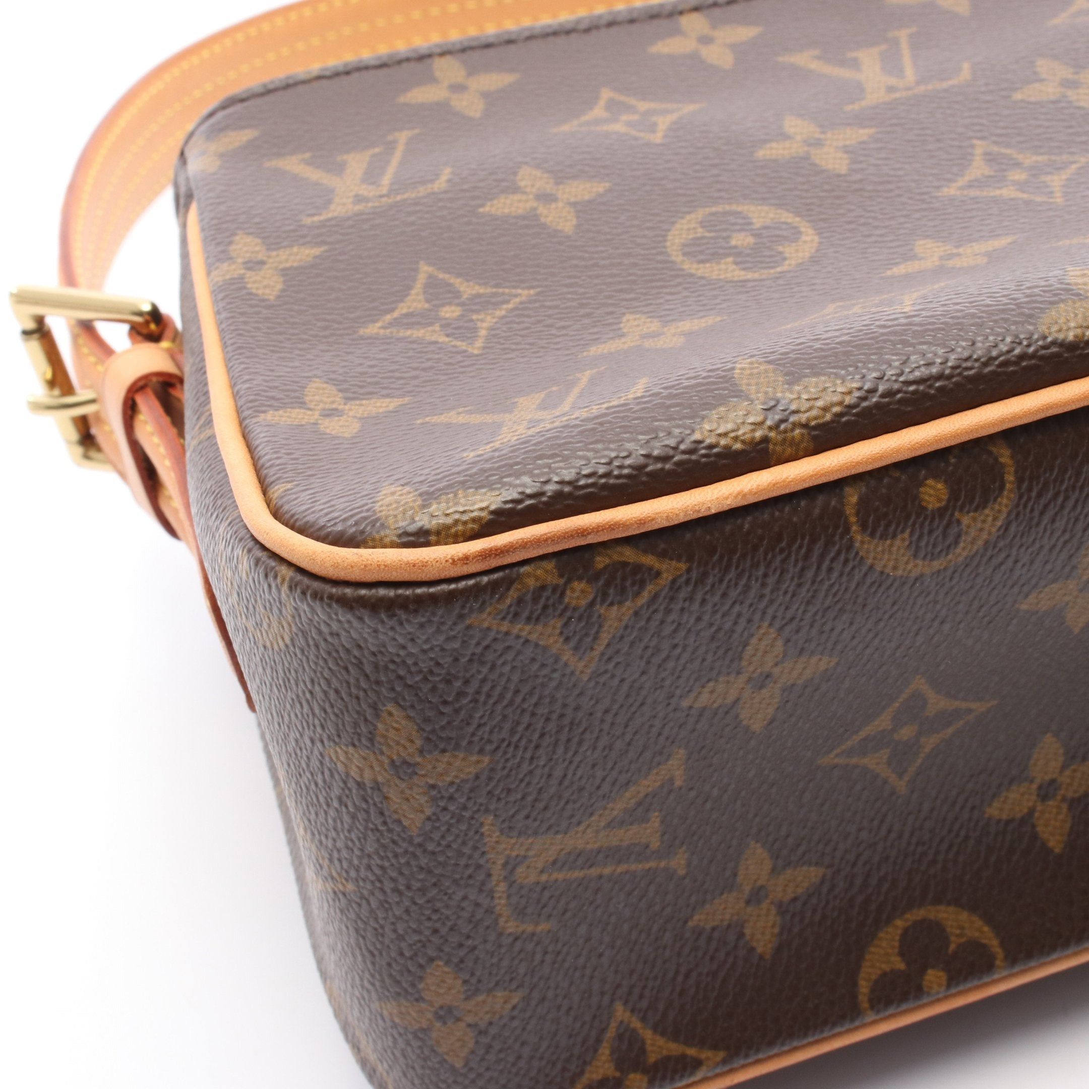 Louis Vuitton Louis Vuitton Vivacite Mm Monogram Shoulder Bag Leather Brown Size ONE SIZE - 7 Thumbnail