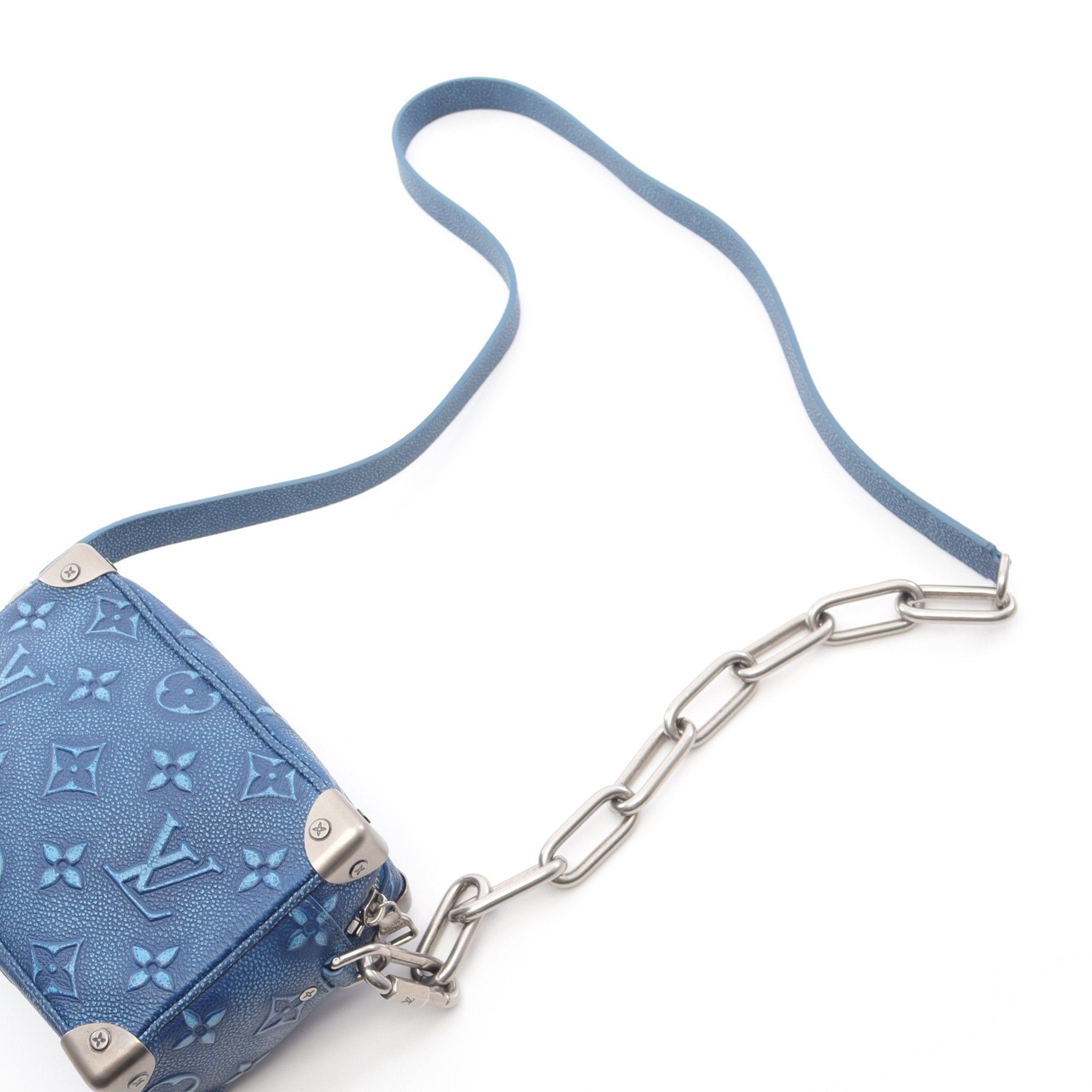 Louis Vuitton Louis Vuitton Mini Soft Trunk Monogram Chain Shoulder Bag Leather Dark Blue Size ONE SIZE - 7 Thumbnail