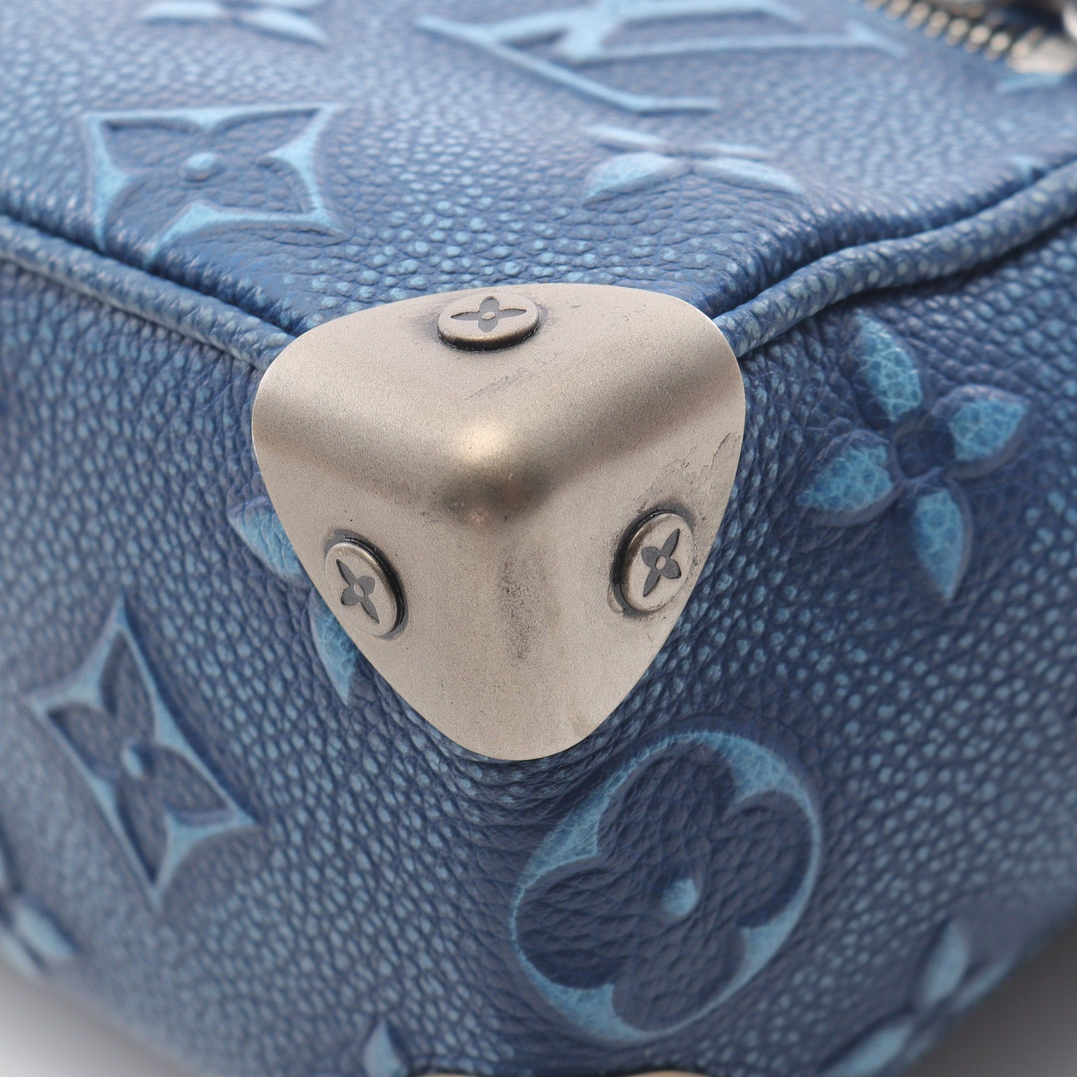 Louis Vuitton Louis Vuitton Mini Soft Trunk Monogram Chain Shoulder Bag Leather Dark Blue Size ONE SIZE - 5 Thumbnail