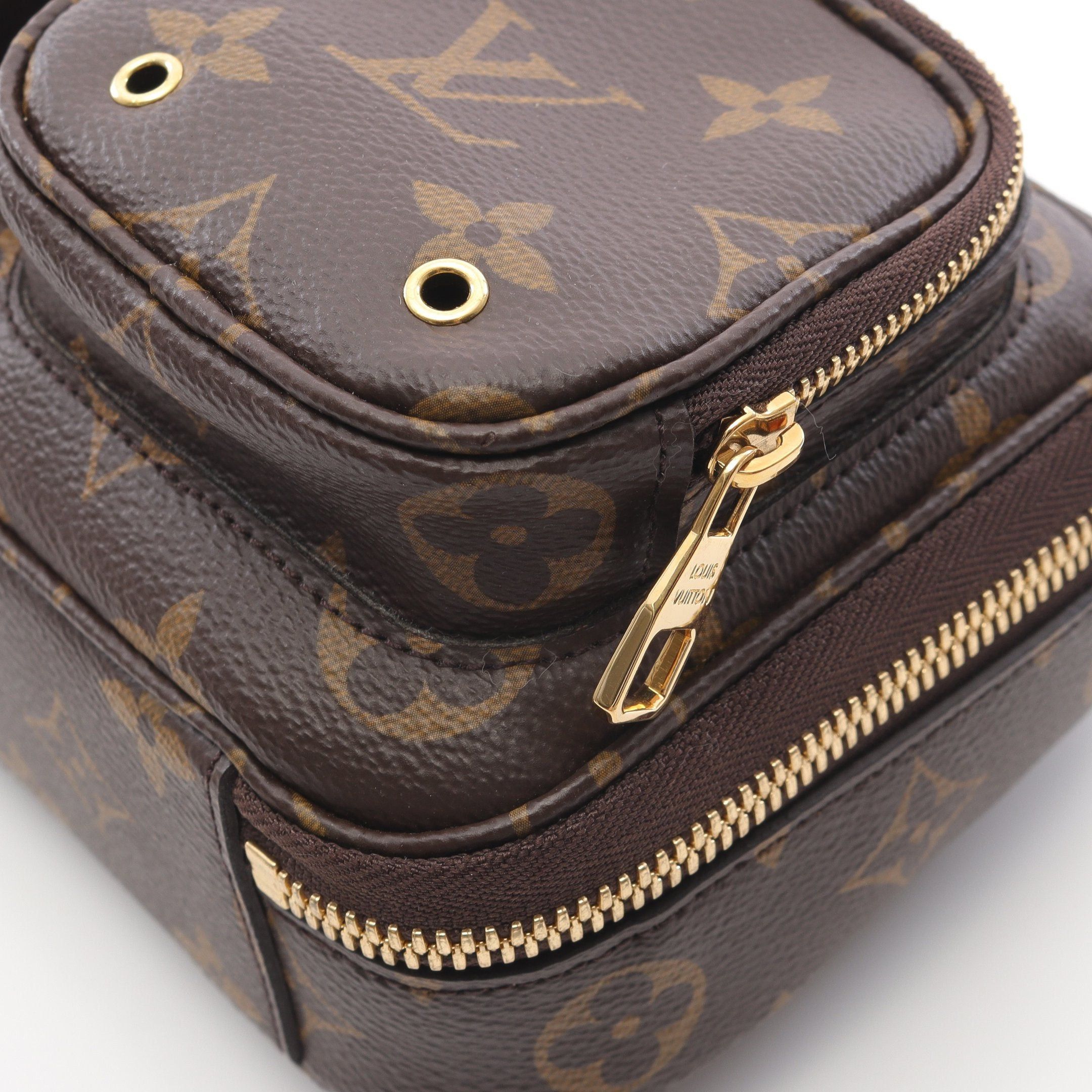 Louis Vuitton Utility Crossbody Monogram Handbag Leather Brown