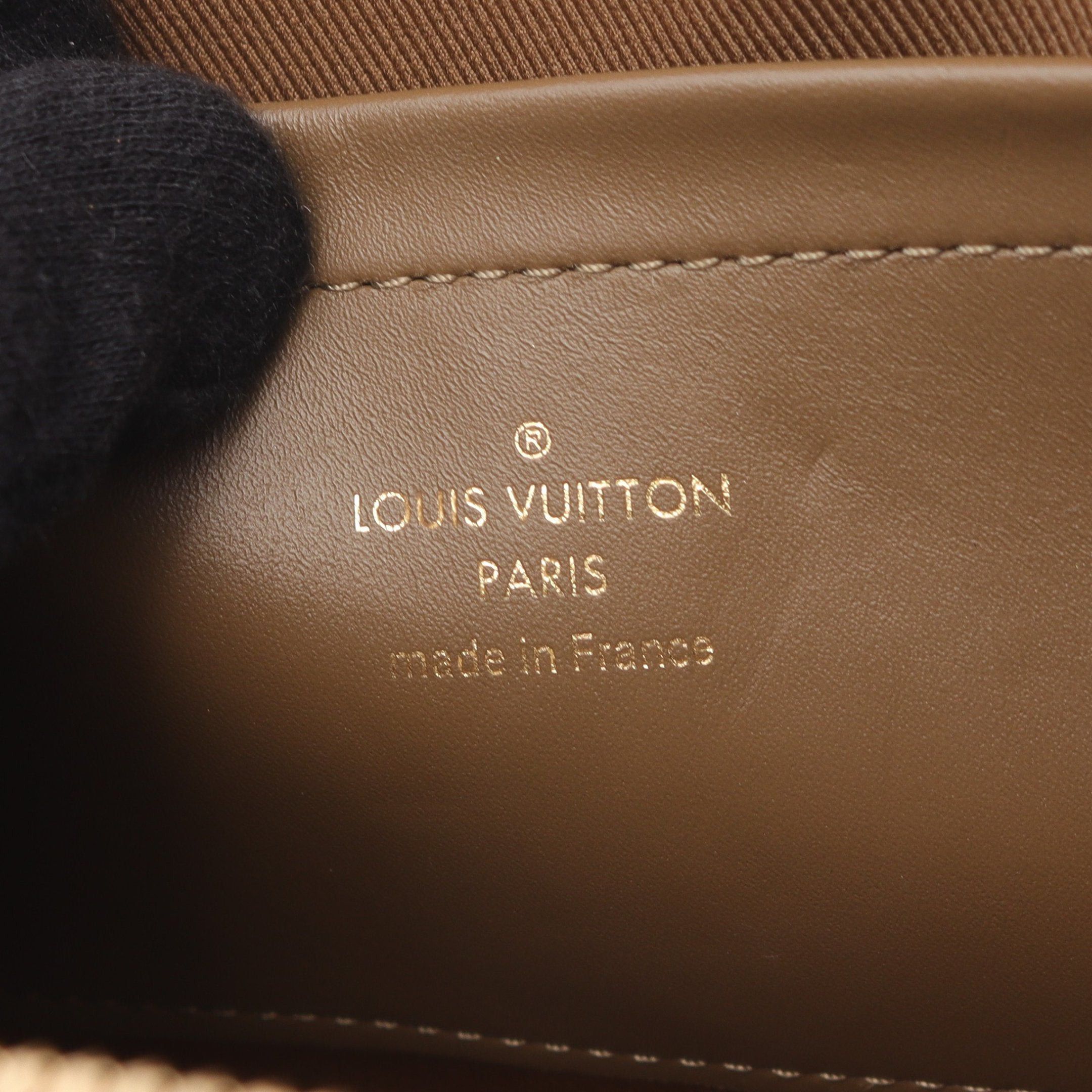 Louis Vuitton Utility Crossbody Monogram Handbag Leather Brown