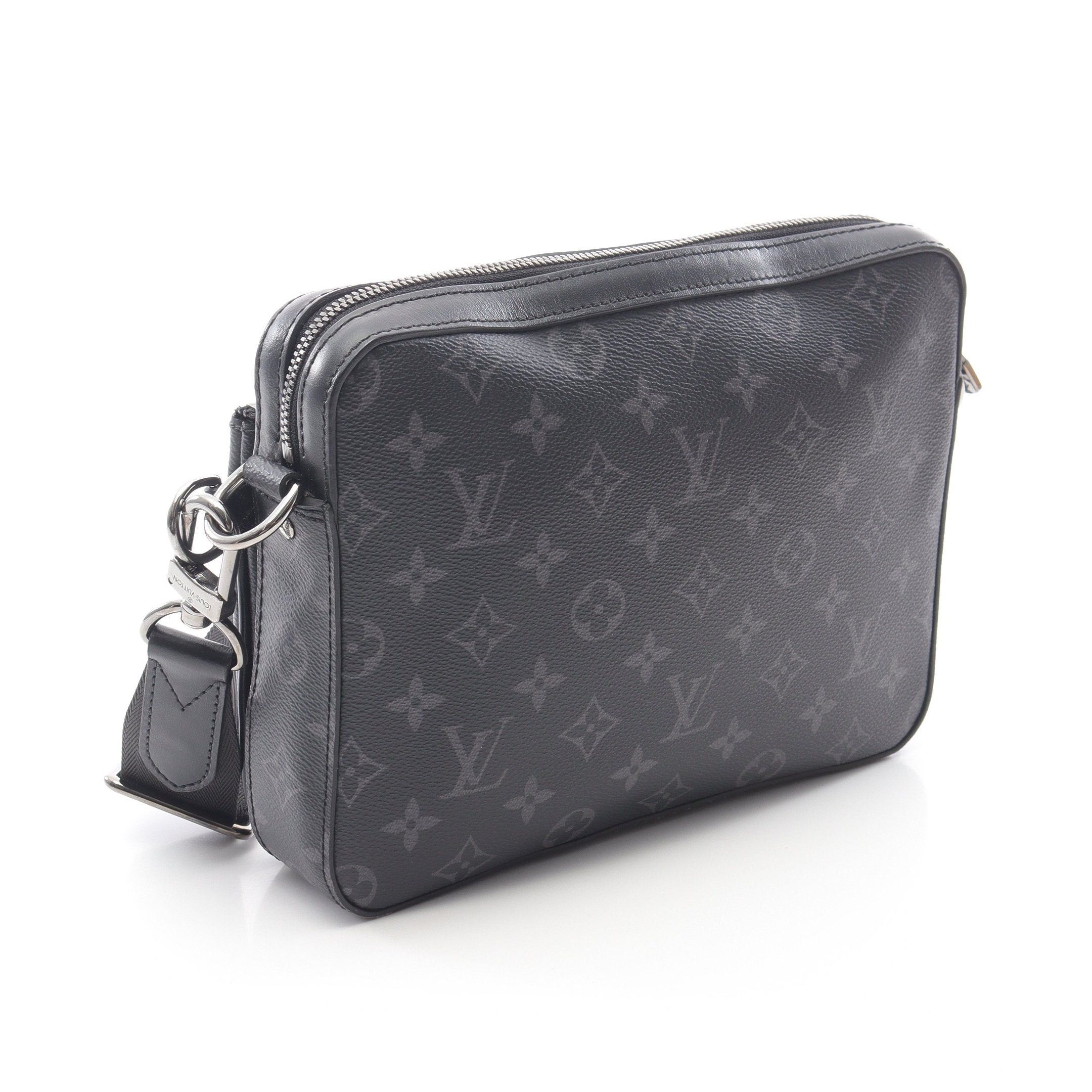 Louis Vuitton Louis Vuitton Trio Messenger Monogram Eclipse Shoulder Bag Leather Black Gray Size ONE SIZE - 2 Thumbnail