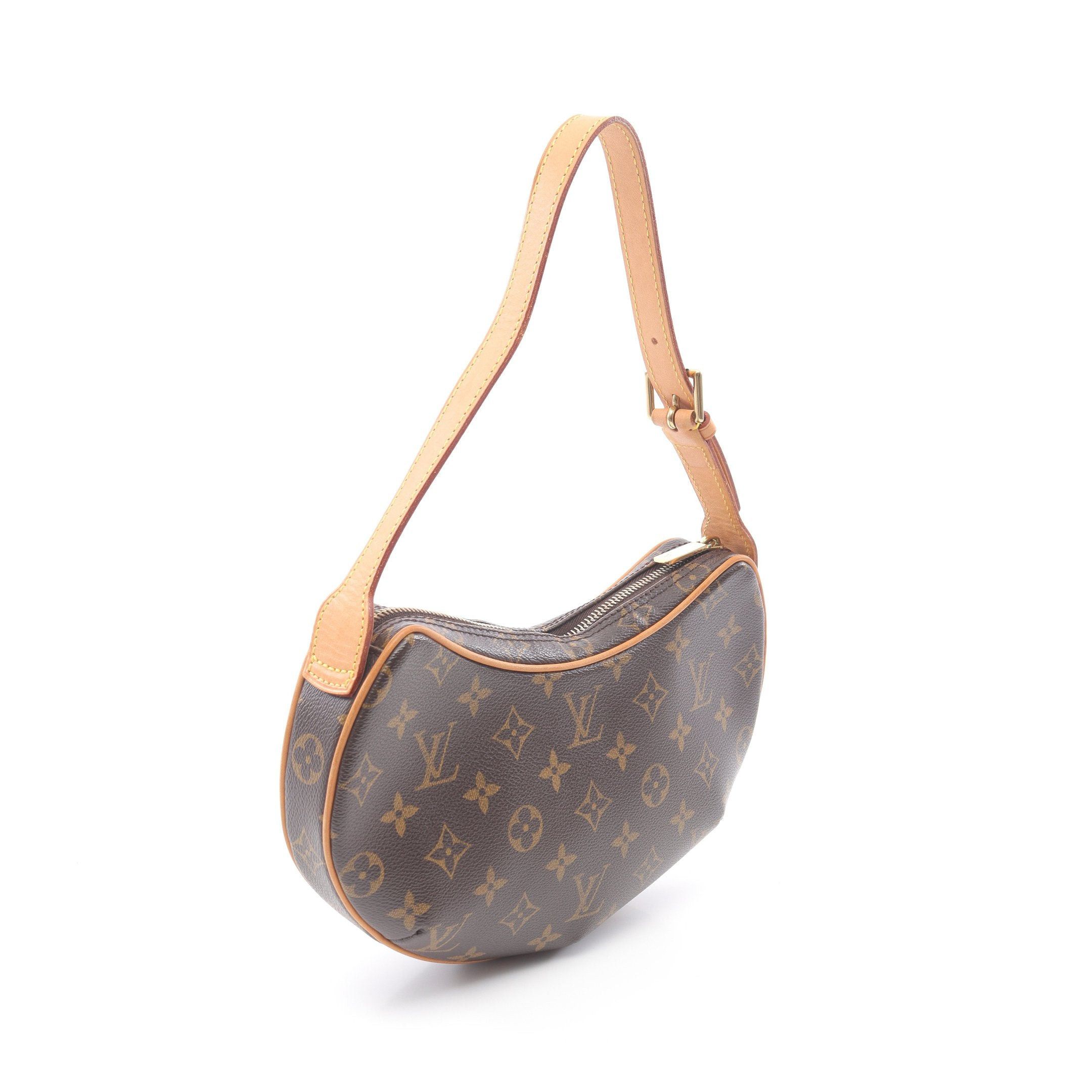 Louis Vuitton Louis Vuitton Pochette Croissant Monogram Shoulder Bag Leather Brown Size ONE SIZE - 2 Thumbnail