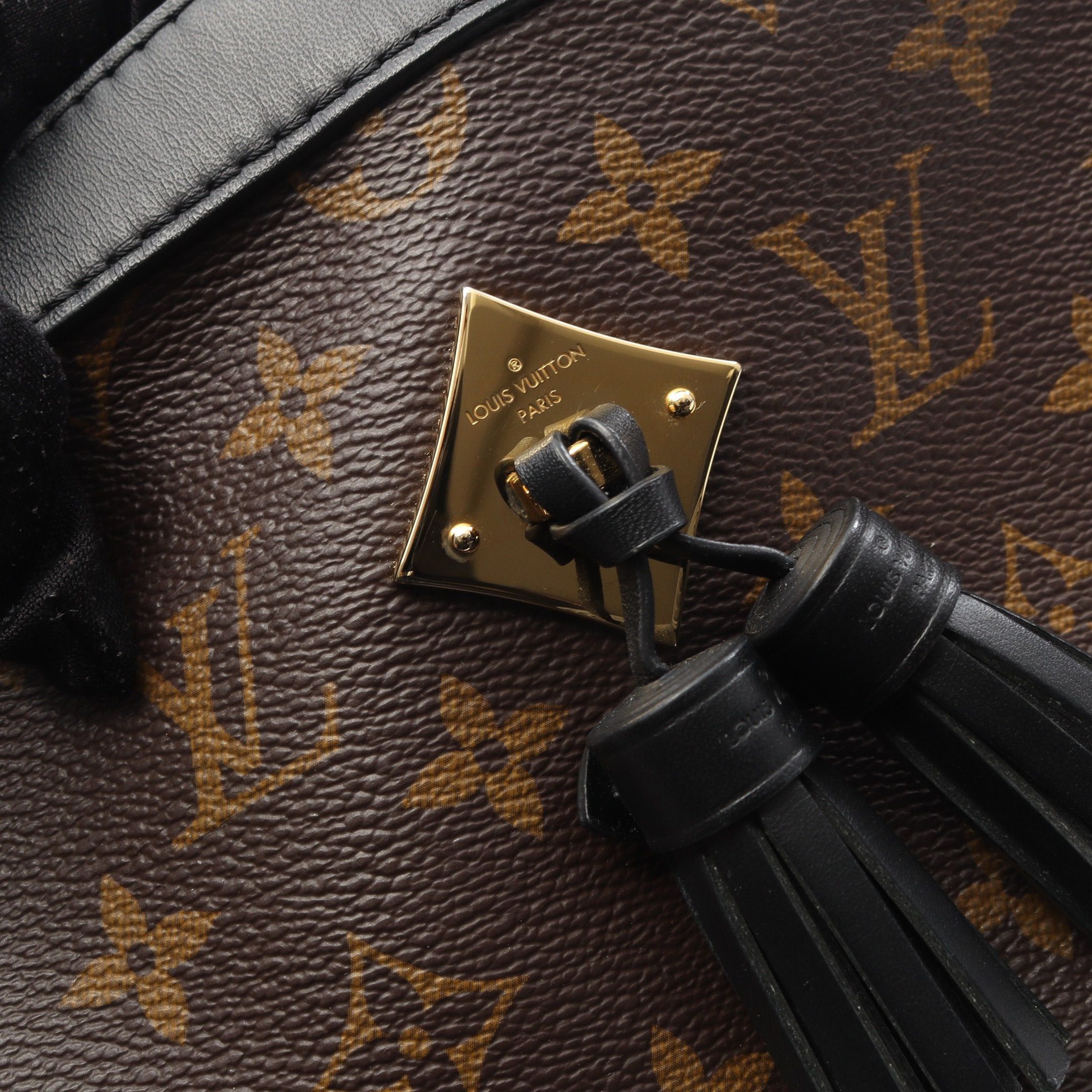 Louis Vuitton Louis Vuitton Saintonge Monogram Noir Shoulder Bag Leather Brown Black Size ONE SIZE - 10 Thumbnail