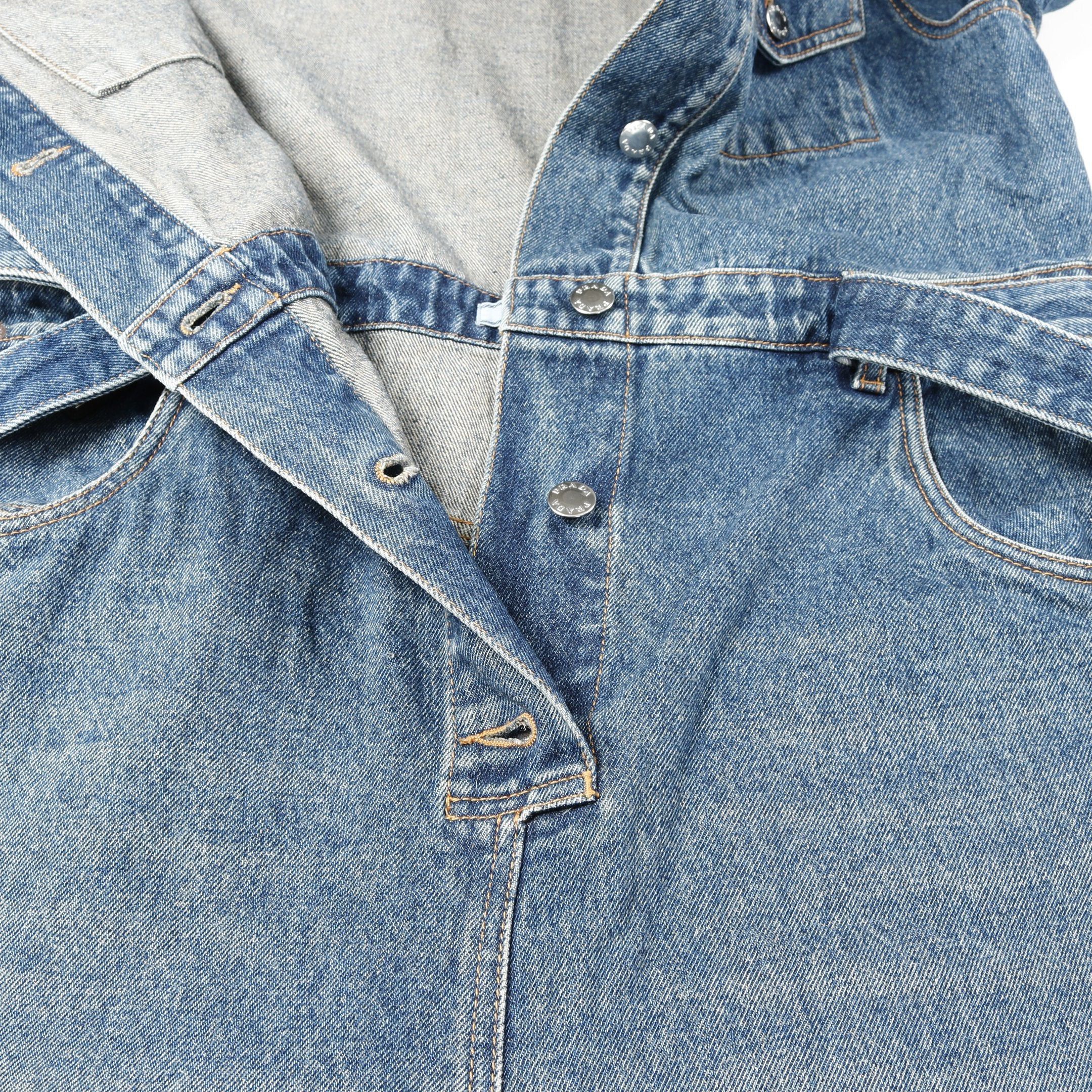 Prada Prada Denim Jumpsuit All In One Cotton Blue Size ONE SIZE - 6 Thumbnail