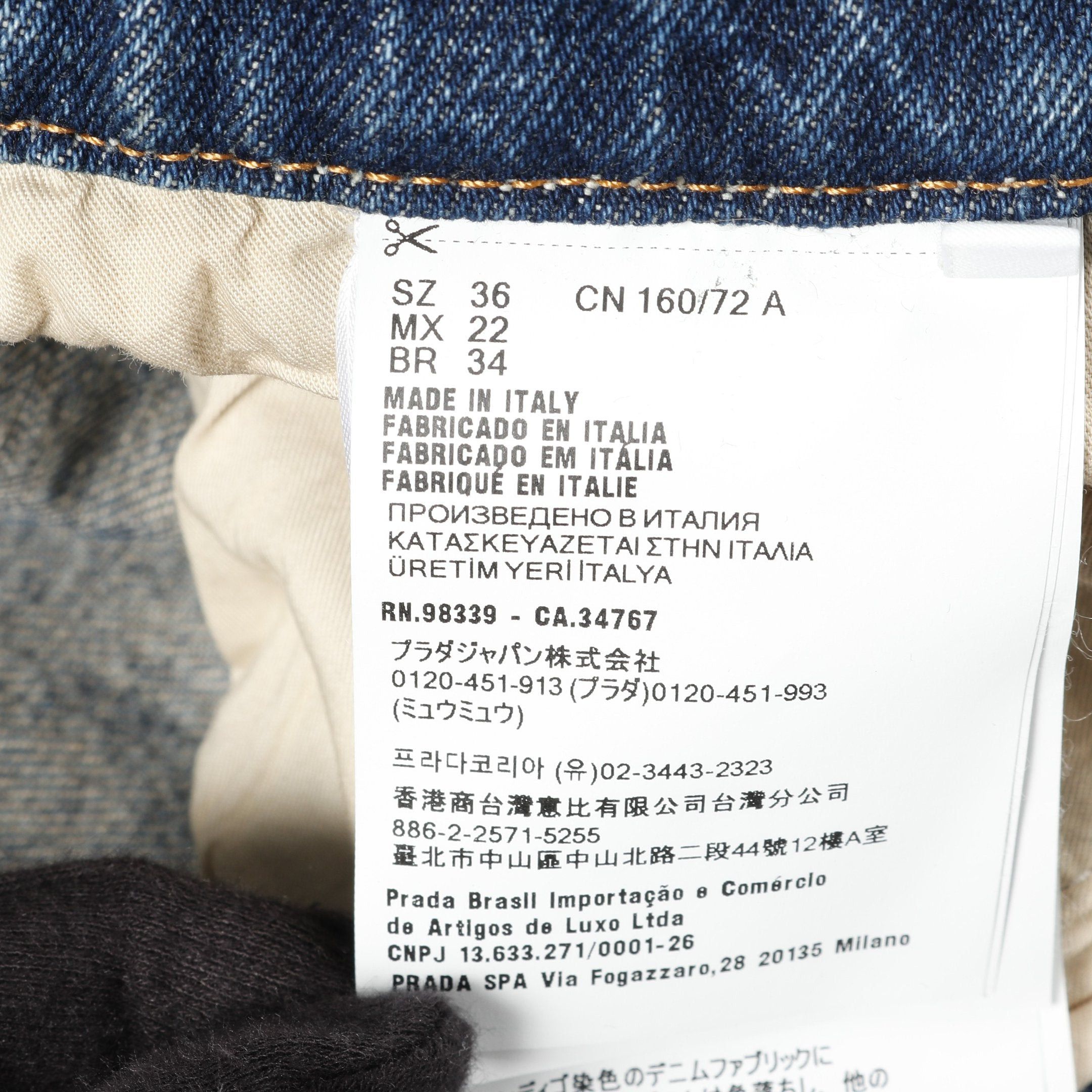 Prada Prada Denim Jumpsuit All In One Cotton Blue Size ONE SIZE - 5 Thumbnail